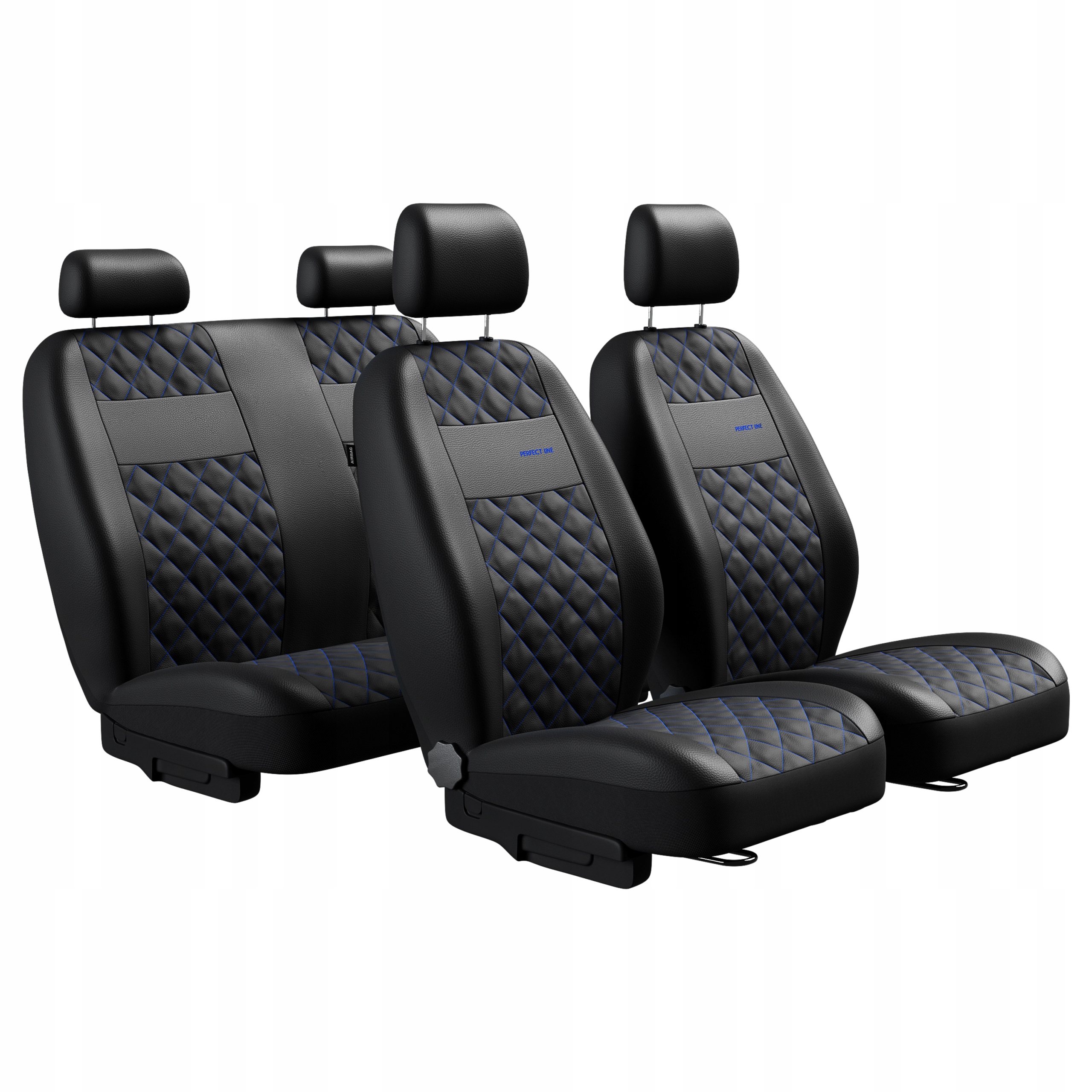 Univerzální potahy Autodekor Perfect Line Toyota Tundra modré provedení