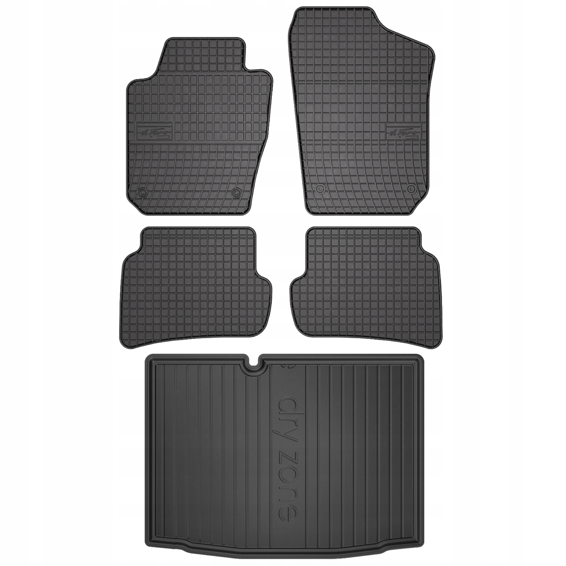 Gumové rohože rohožka do batožinového priestoru Škoda Fabia 3 hatchback 14- bez regulovateľnosti