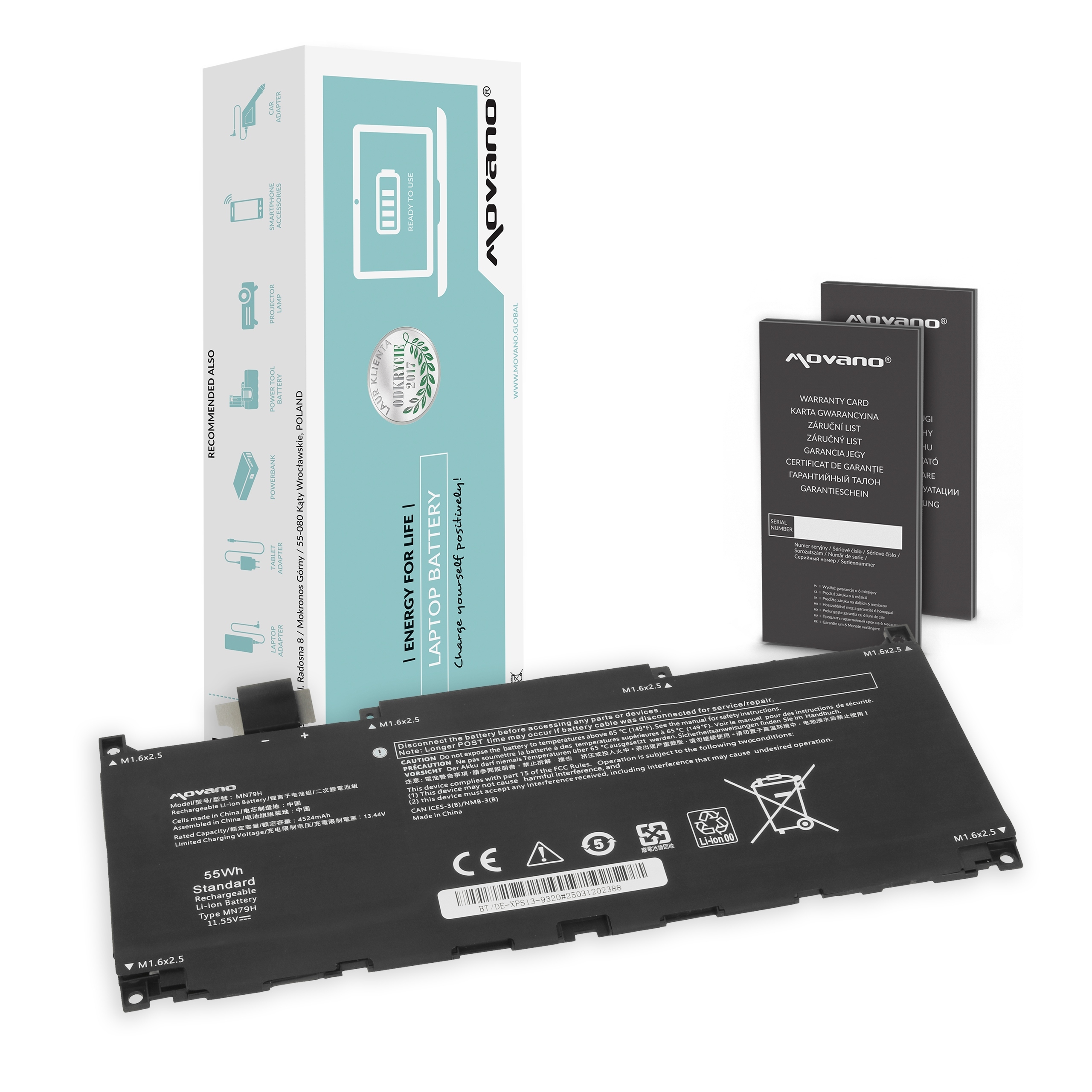 Bateria MN79H J7H5M Nxrkw Dell Xps 13 Plus 9320 Xps 13 9340 Xps 13 9345