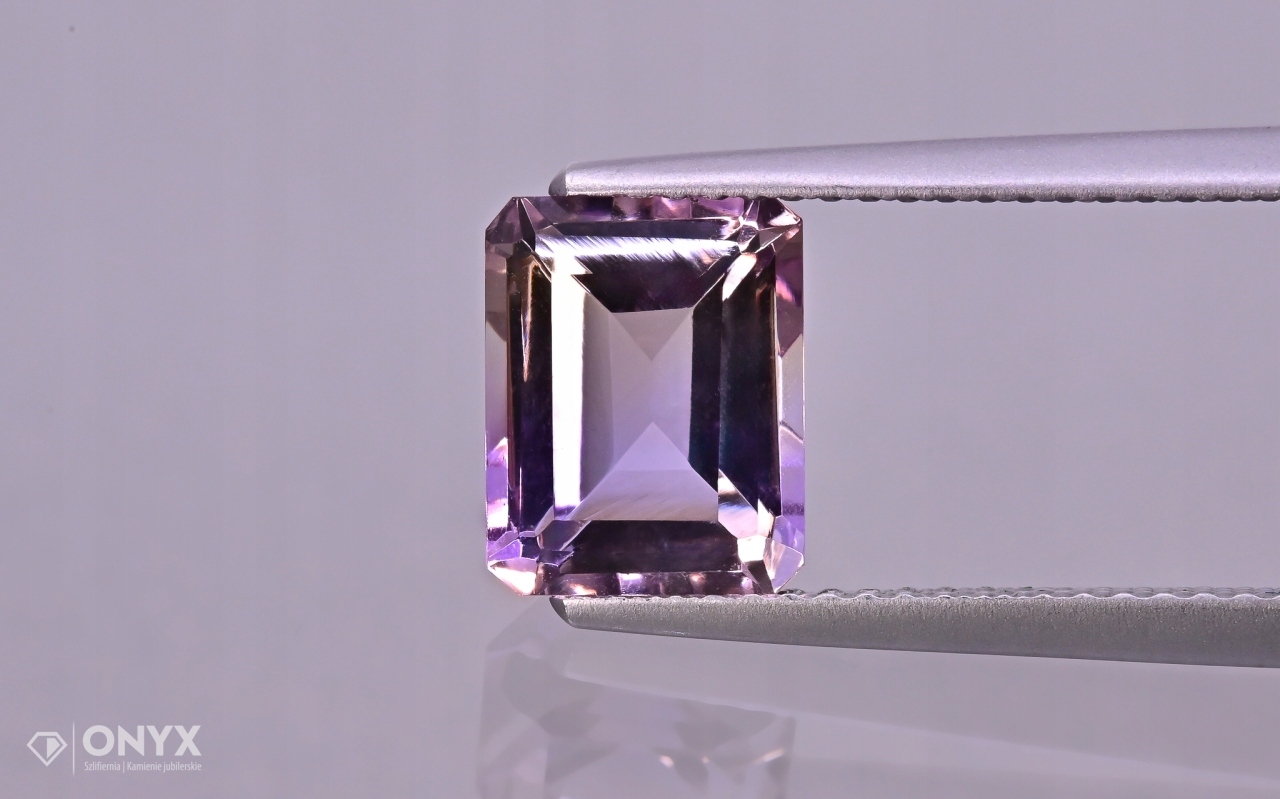 Ametrin fazetovaný oktagon 9x7 mm