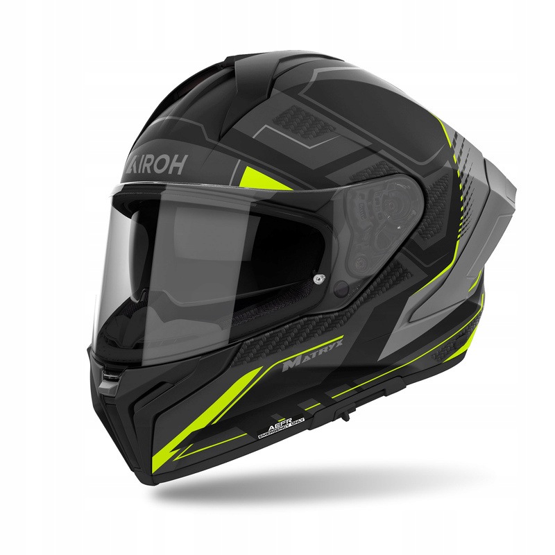 Integrálna Motocyklová Prilba Airoh Matryx Rocket Yellow Matt S