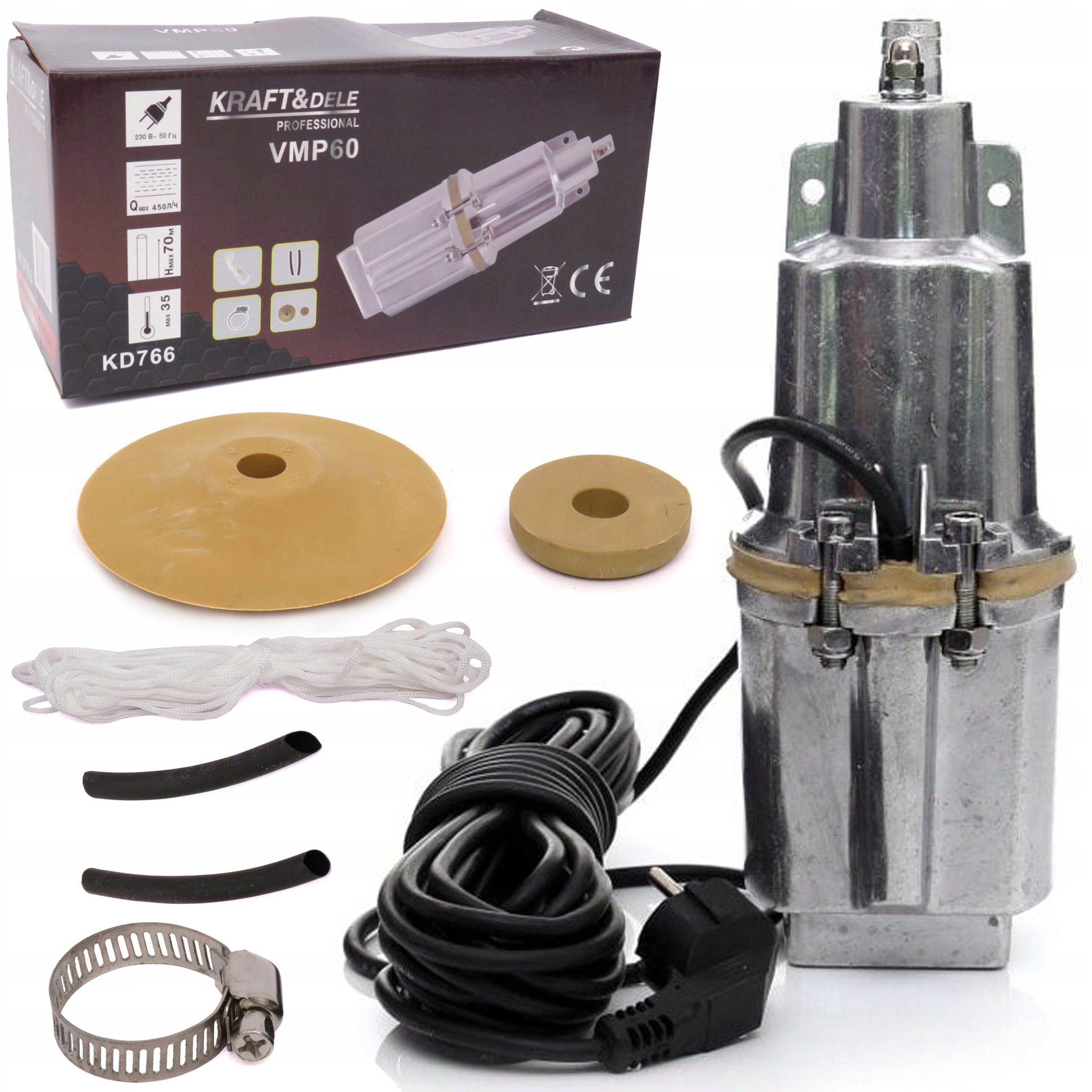 Pompa Pompka Wody Brudnej I Czystej Zanurzeniowa Do Studni Głębinowa Ruska