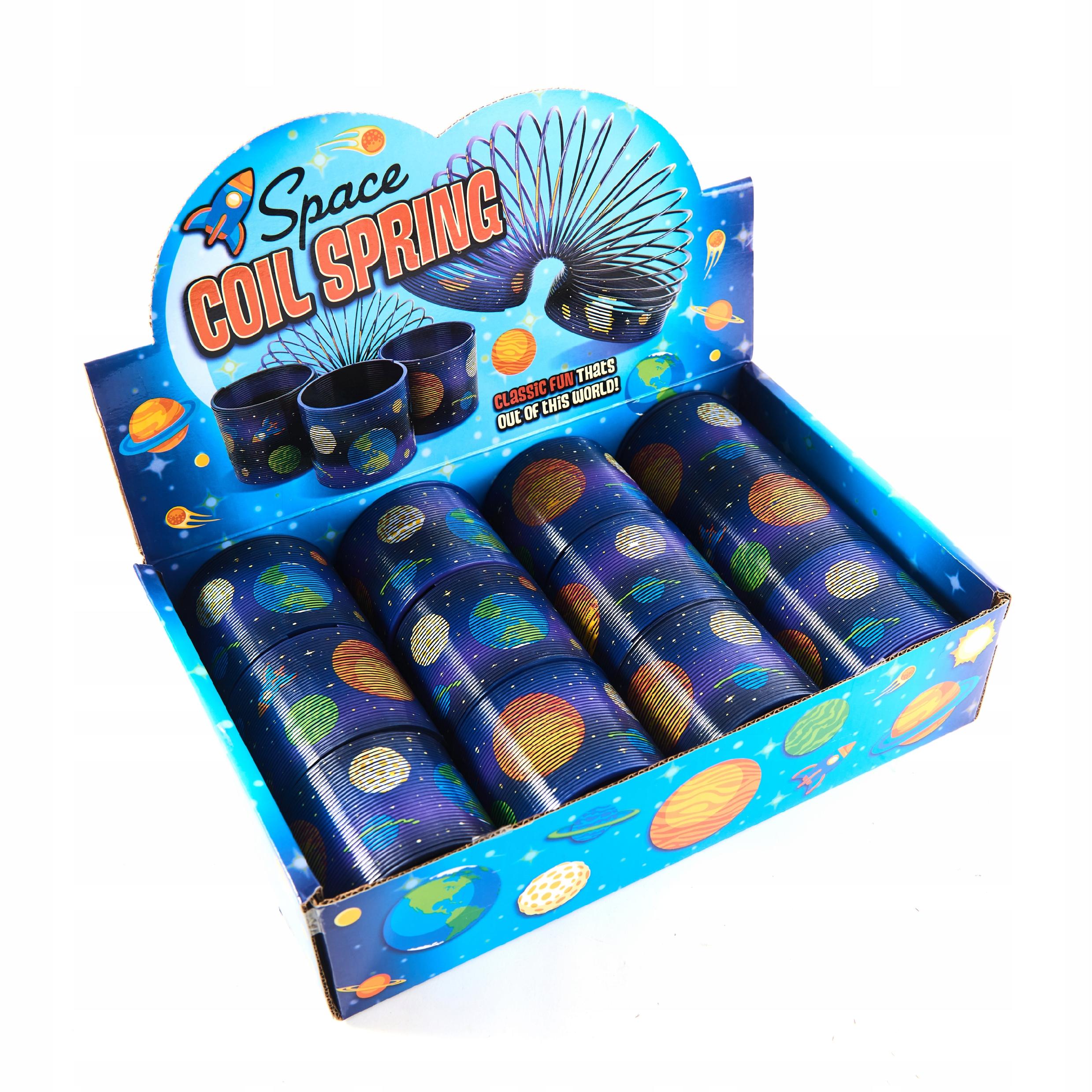 SPRĘŻYNA PLANETY KOSMOS MAGICZNA SPRĘŻYNKA Materiał plastik