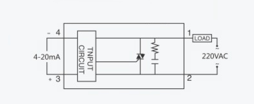 Przekaźnik SSR YM-LA4810-P1 10A, 4-20mA, Yumo Kod producenta YM-LA4810-P1
