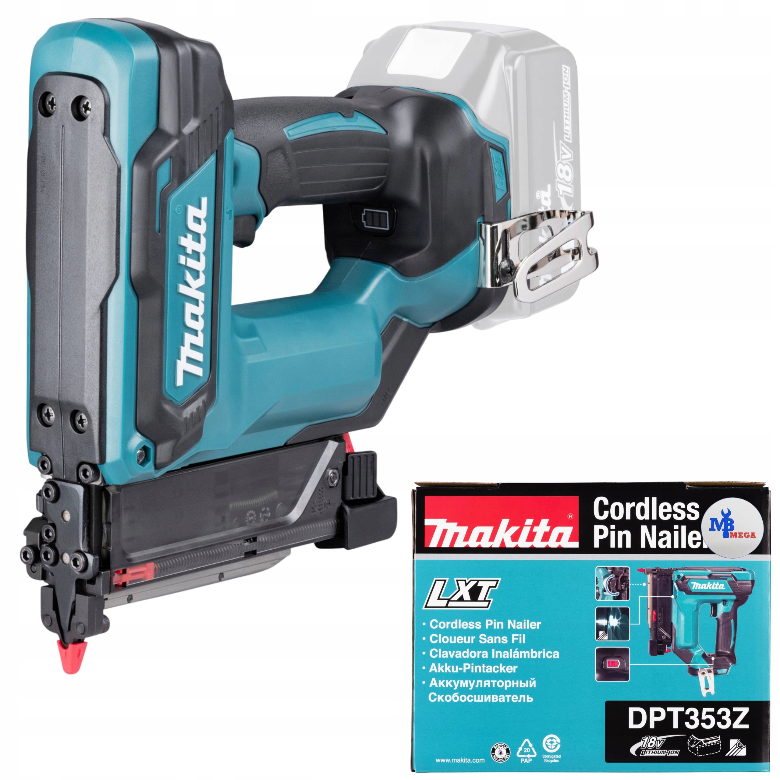 Makita Sztyfciarka Akumulatorowa 18V 15-35mm DPT353Z gwoździarka zszywacz