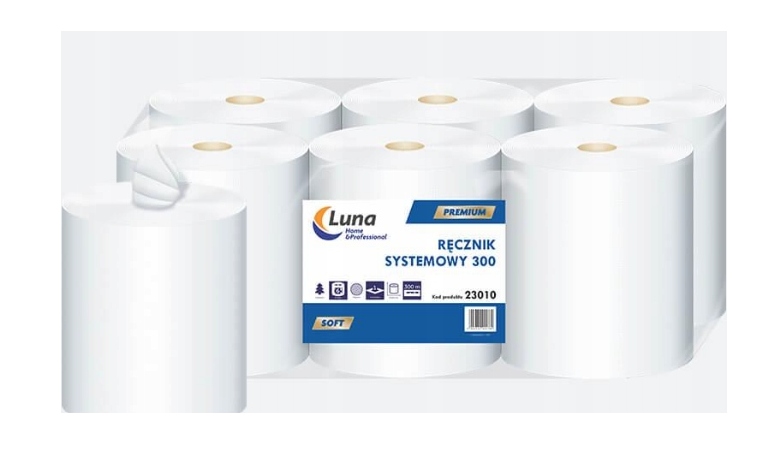 Levně Systémový ručník Luna 6 Ks 300 m náhradní pro populární podavače