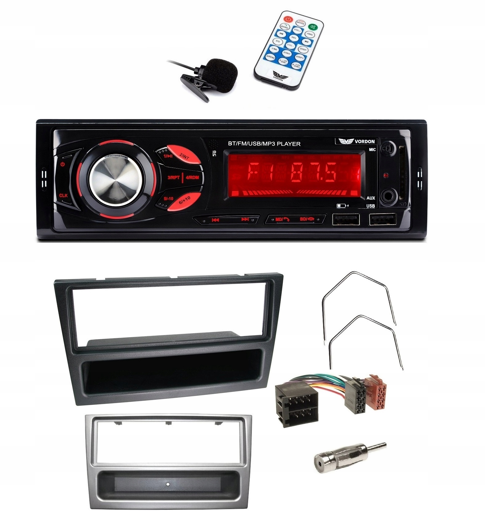 Automobilové rádio Aux Usb Bluetooth Opel Vectra C Omega Corsa Vordon HT-179