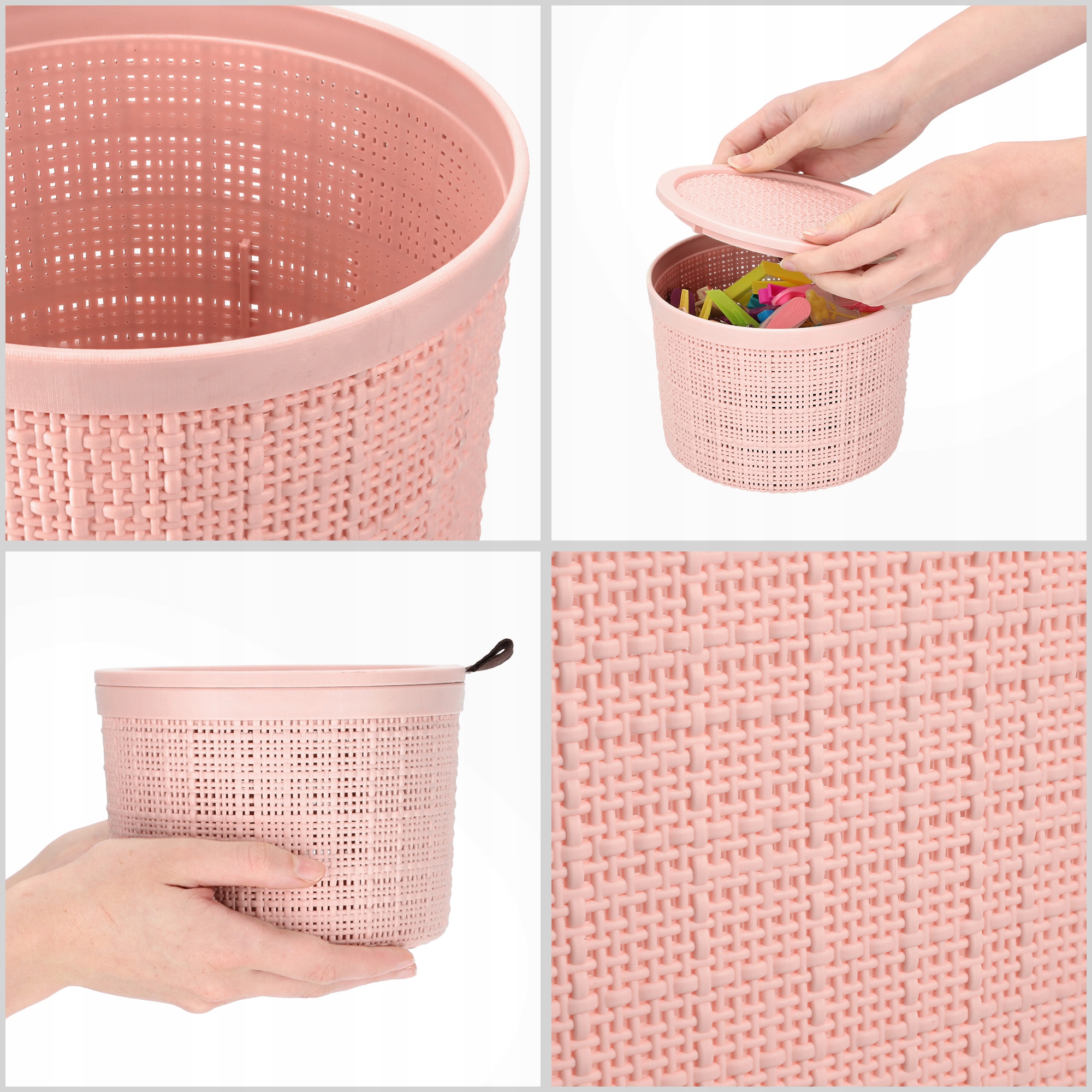 CURVER KOSZYK KOSZYCZEK 2L PUDEŁKO Z POKRYWKĄ RÓŻ Marka Curver