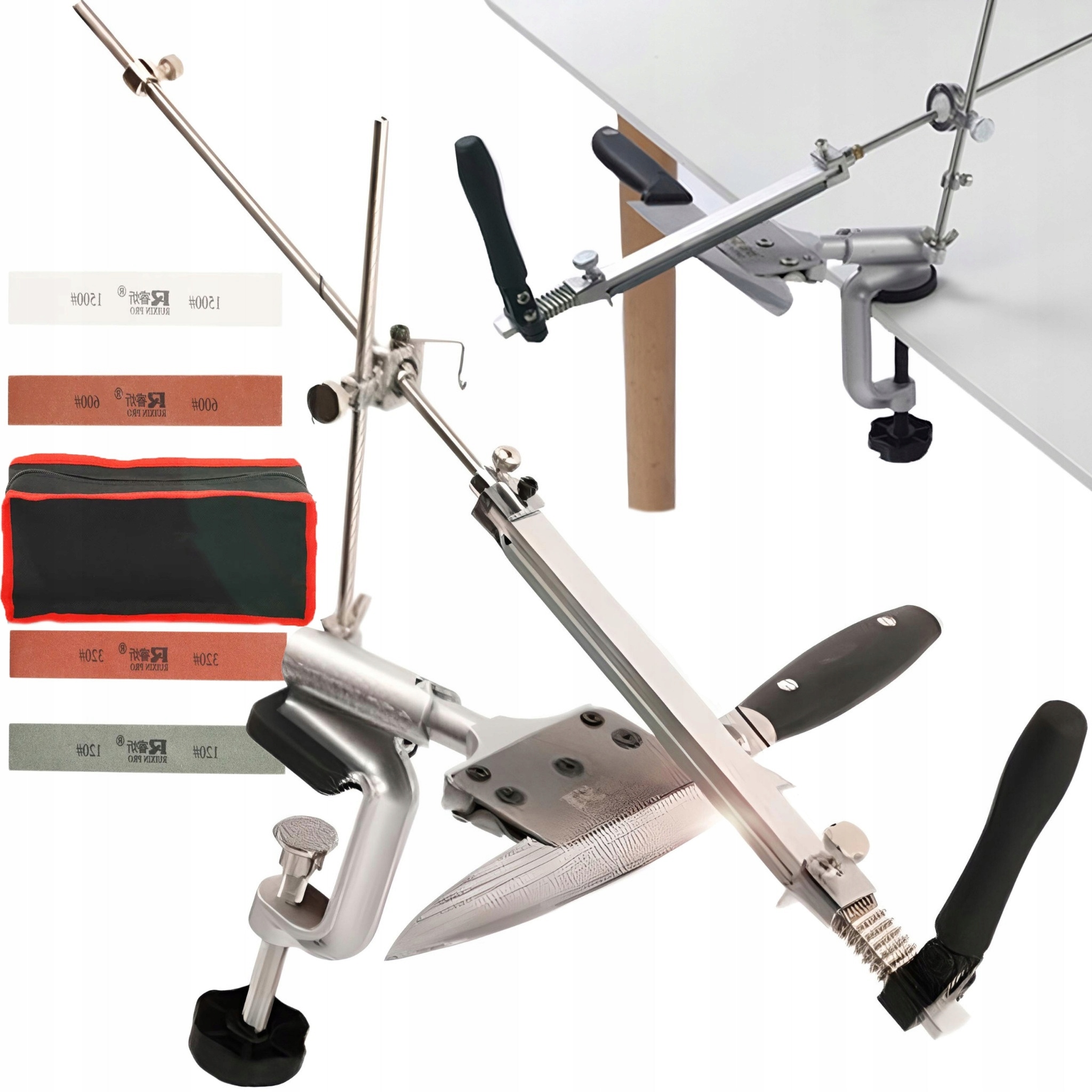 Profesionální Brousek Na Nože Brousku 4 Kameny Sada Na Ostření XL