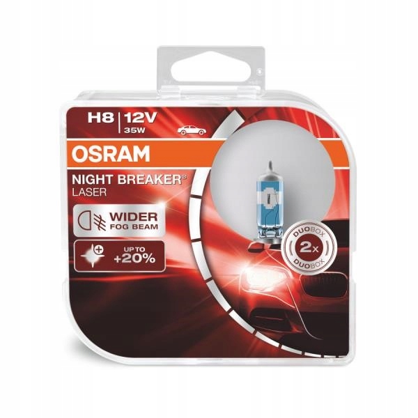 

Osram Żarówki H8 Night Breaker Laser +150% 2 Szt!