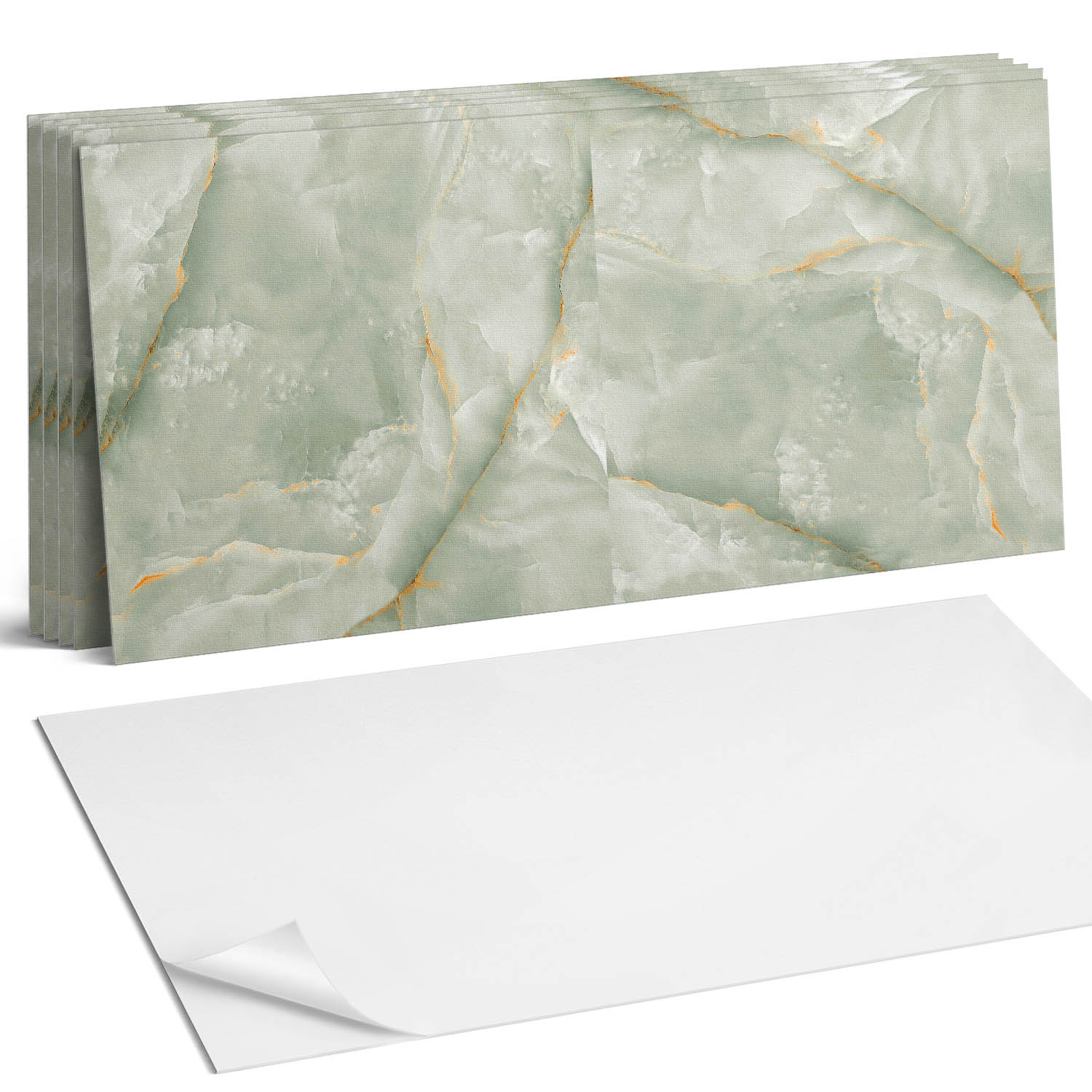 Sada vinylových dlaždíc z Pvc Autentický mramorový motív 6 x 60 x 30 cm