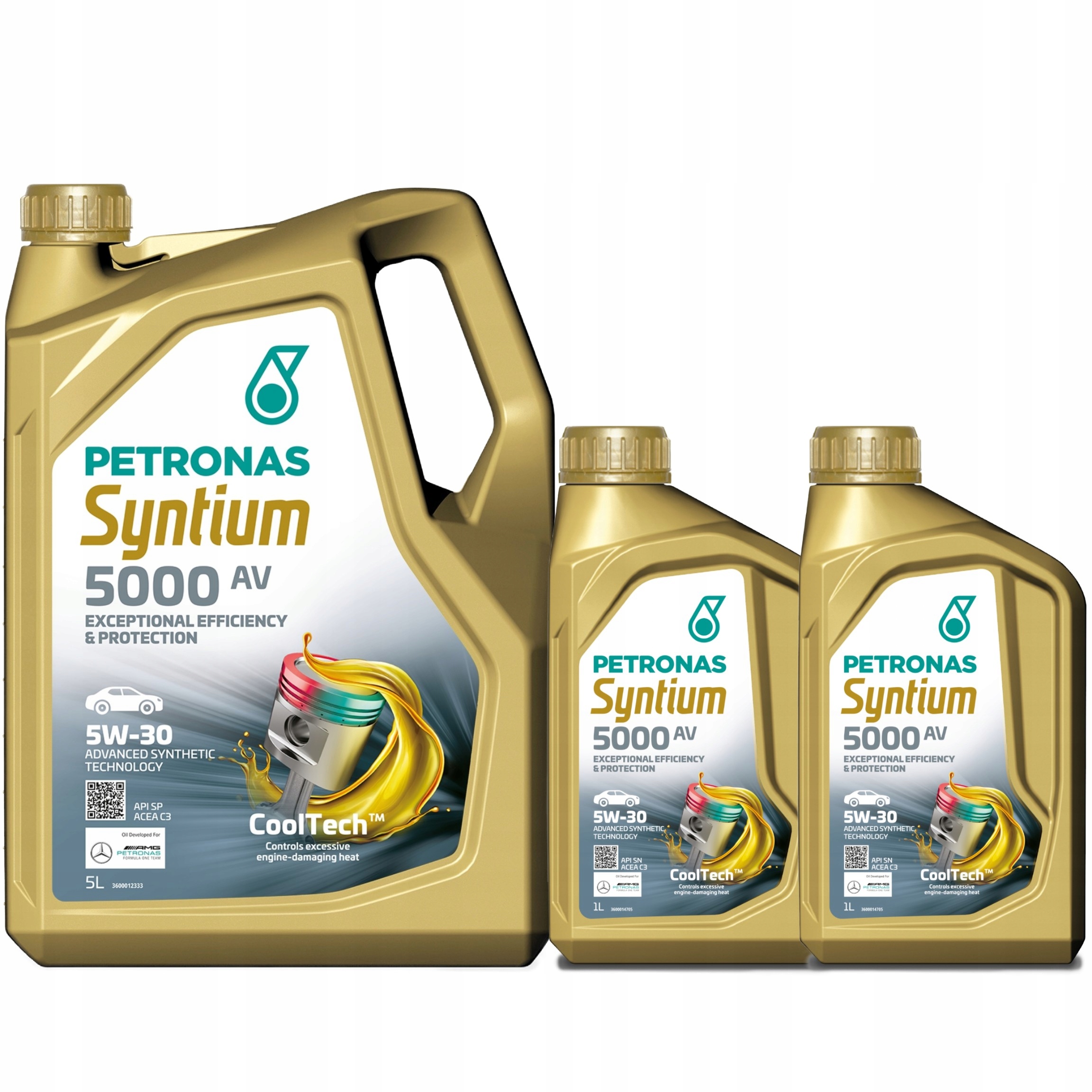 Petronas Syntium 5000AV 5W-30 Sn 5L Petronas Syntium 5000AV 5W-30 Sn 1Lx2