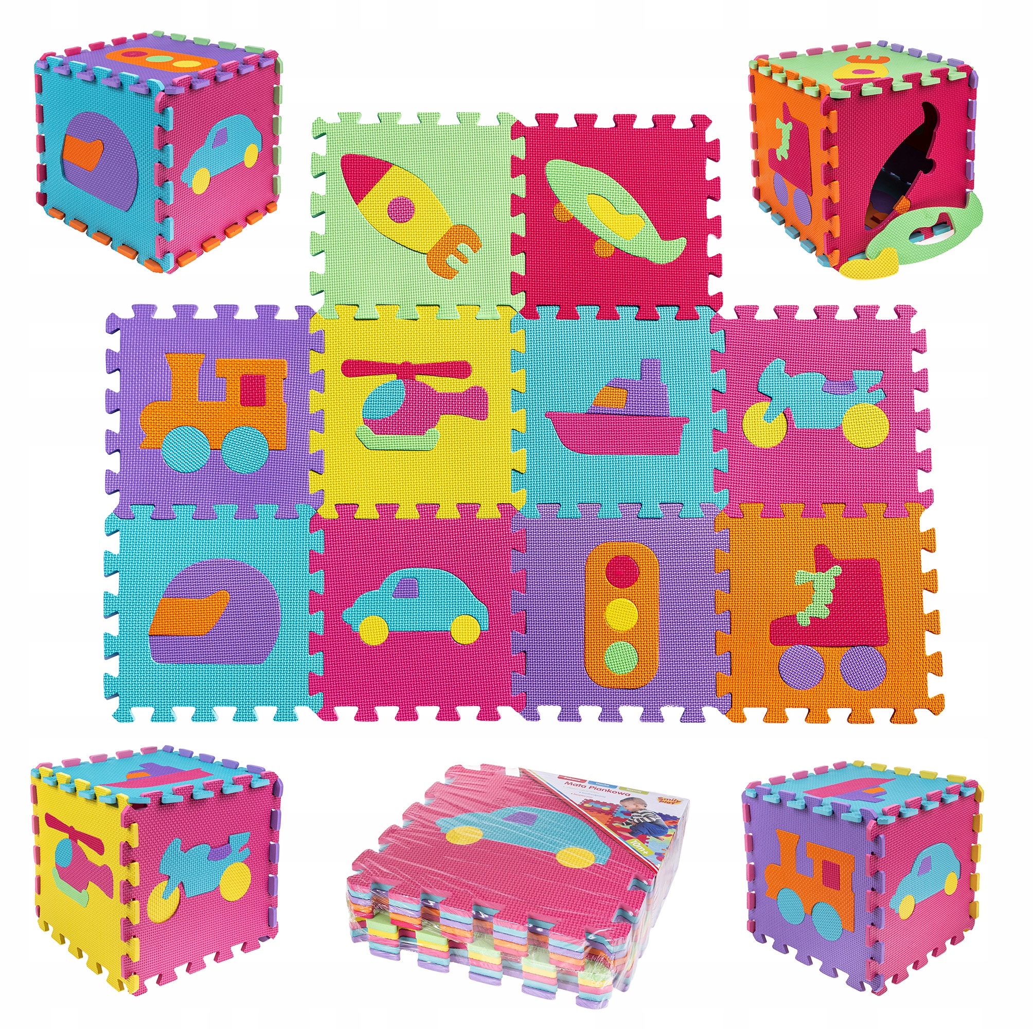 

Mata piankowa edukacyjna puzzle piankowe duża