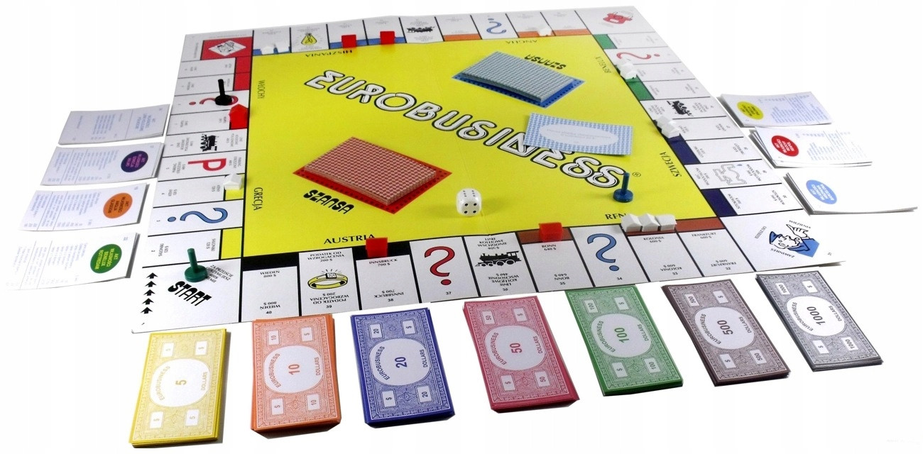 PLANSZOWA Gra dla DZIECI Eurobusiness FAMILIJNA Minimalna liczba graczy 2