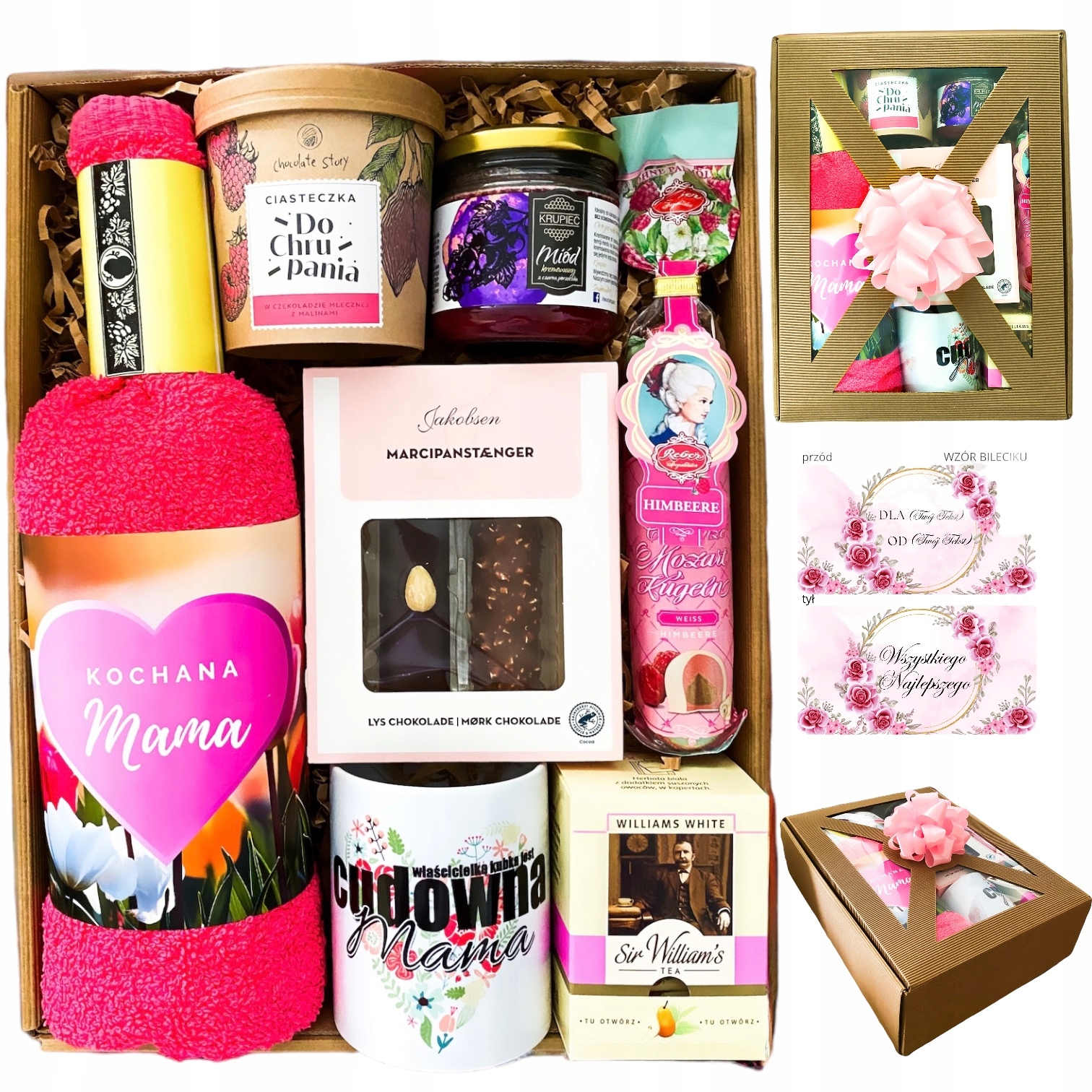 Zestaw prezentowy na Urodziny Dzień Matki Dla Mamy herbatka