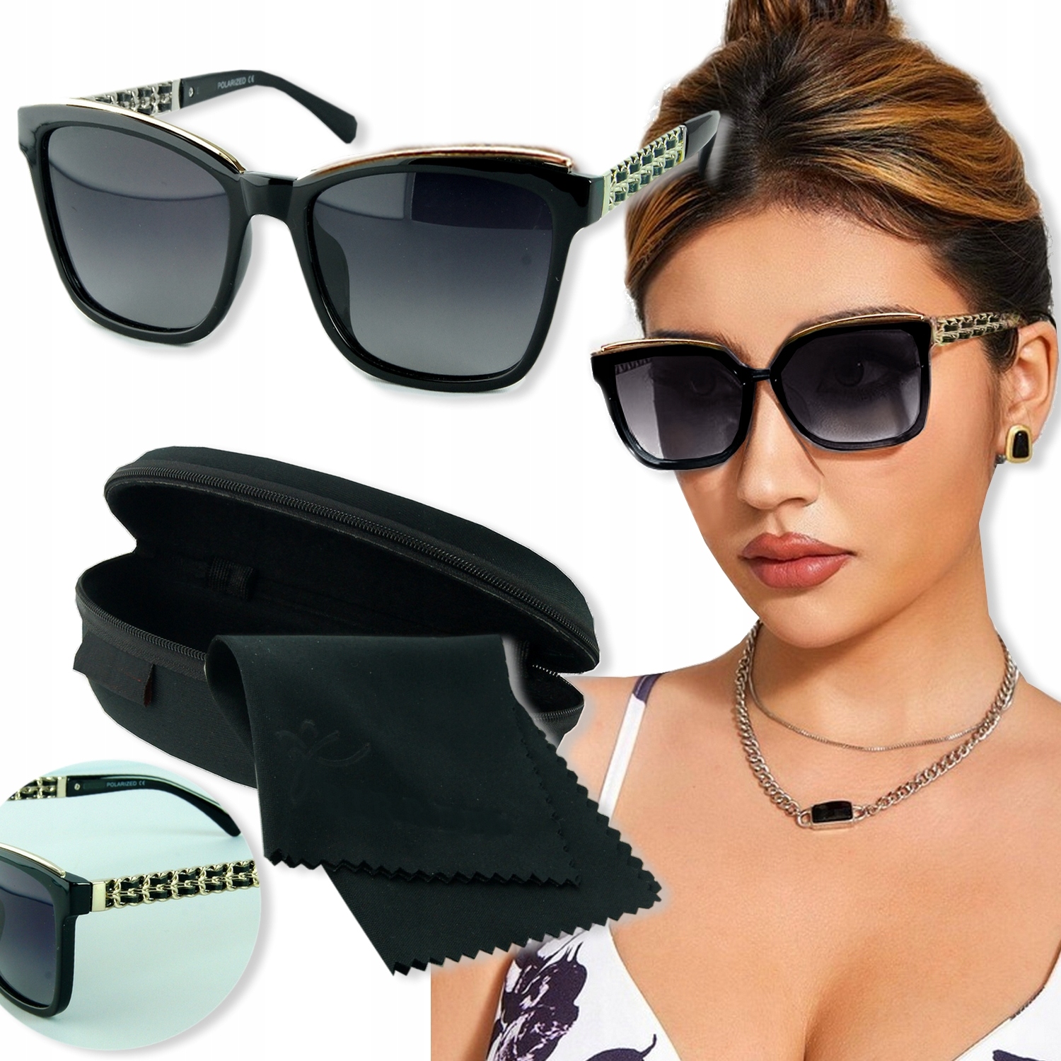 

Okulary Damskie Uv 400 Z Polaryzacją Złote 207