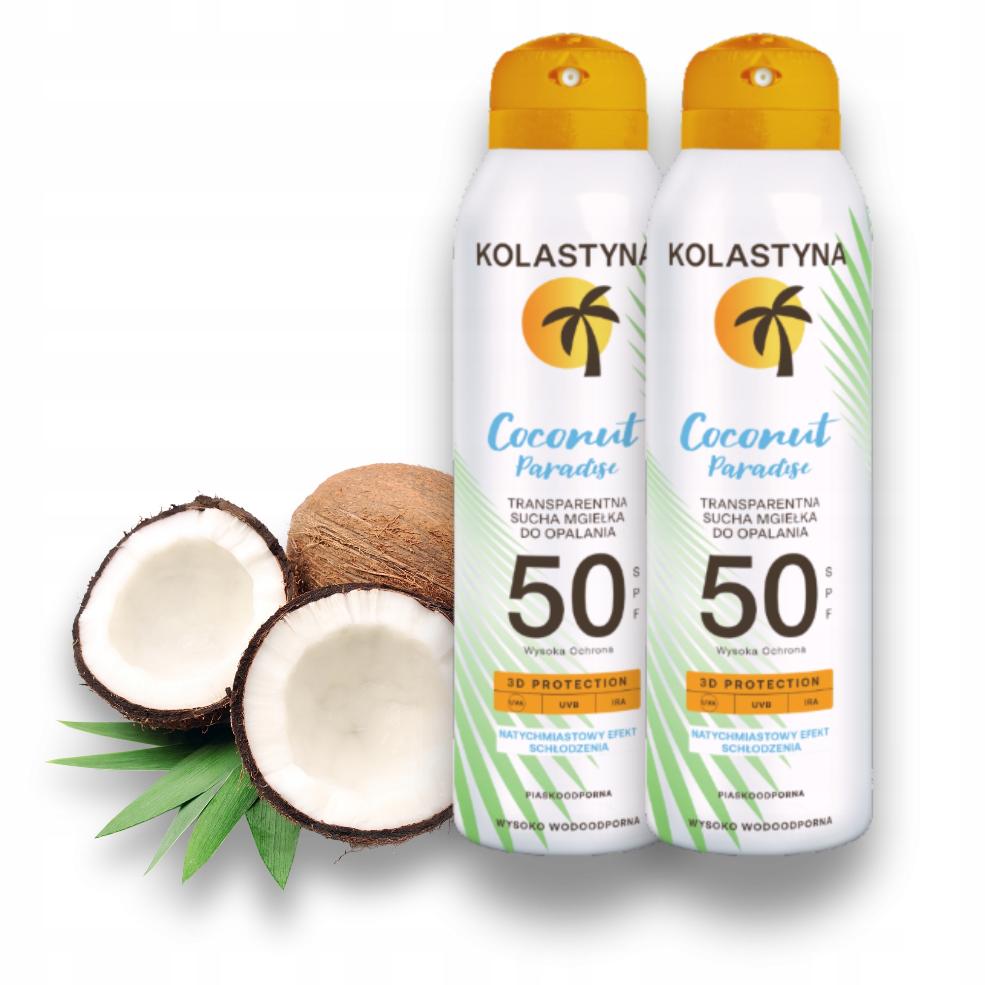 Suchá Ochranná Mlha Kolastyna SPF50 Voděodolná Pískovzdorná 150 Ml x2