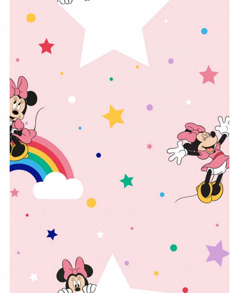 

tapeta myszka Mini Minnie Mouse i tęcza kolorowa