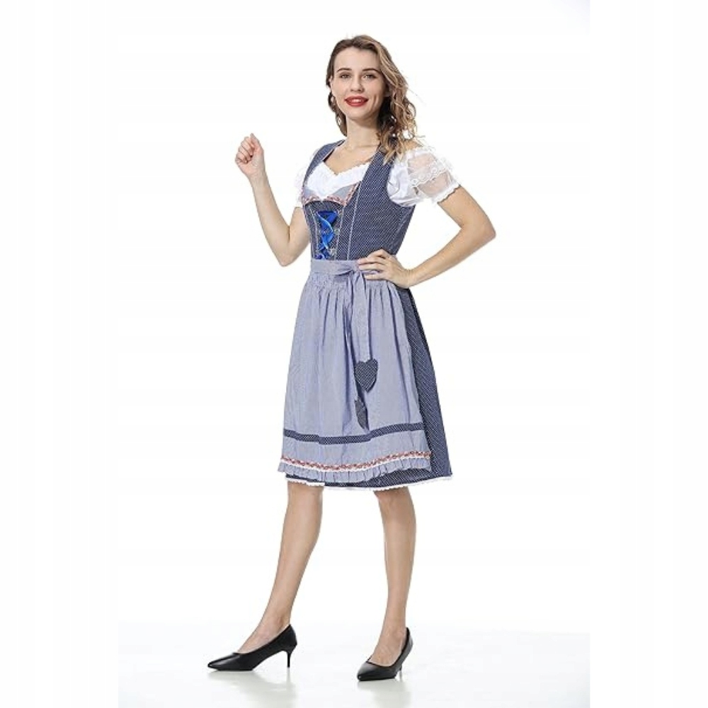 Oktoberfest Dirndl Dámská Šaty Midi 3-dílná, velikost L 42