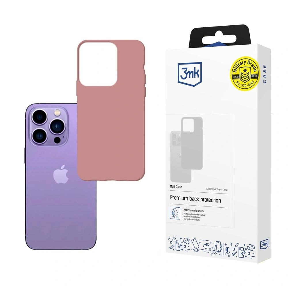 Etui 3mk Matt Case na iPhone 14 Pro Max różowe