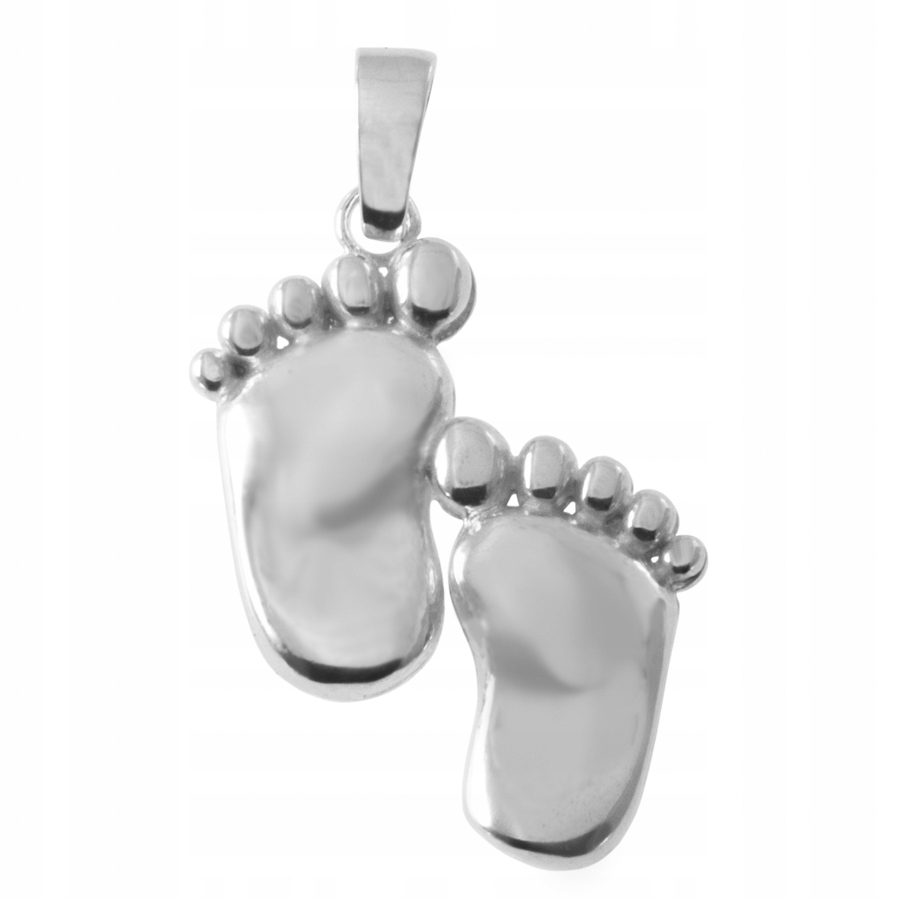 Stříbrný Přívěsek Na Nohy Dětských Nohou Ryzost 925