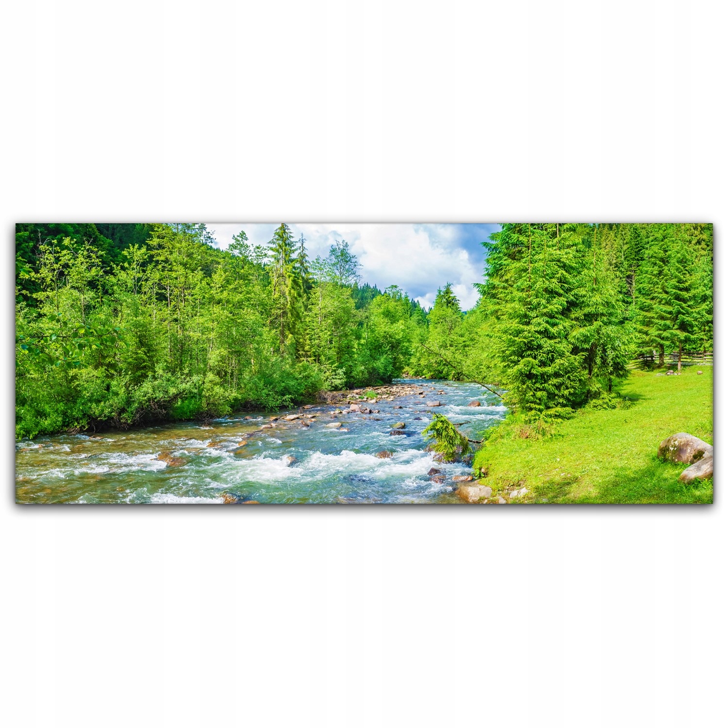 

Obraz Canvas dekoracja 125x50 Góry Las Krajobraz