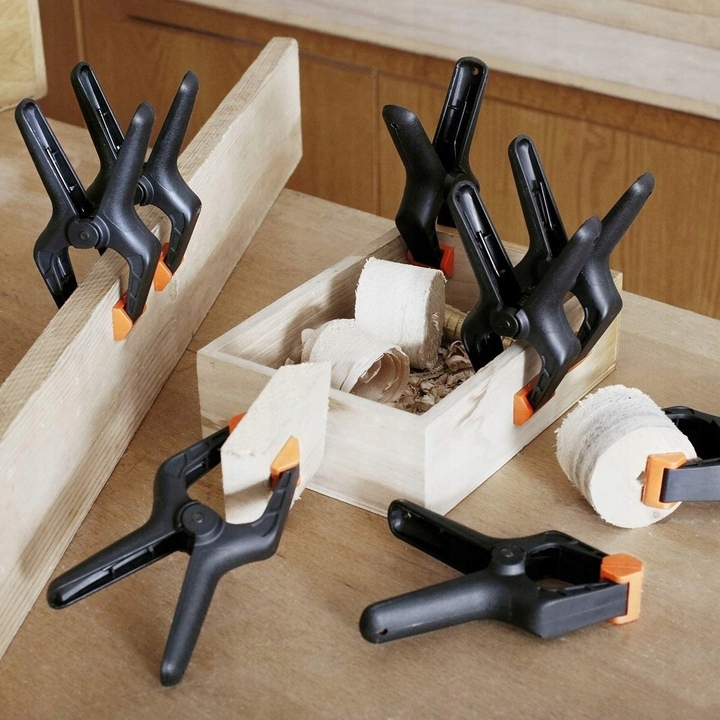 ŚCISK ZACISK STOLARSKI SPRĘŻYNOWY MODELARSKI KLAMERKA CHWYTAK KLIPS 4szt Rodzaj stolarski