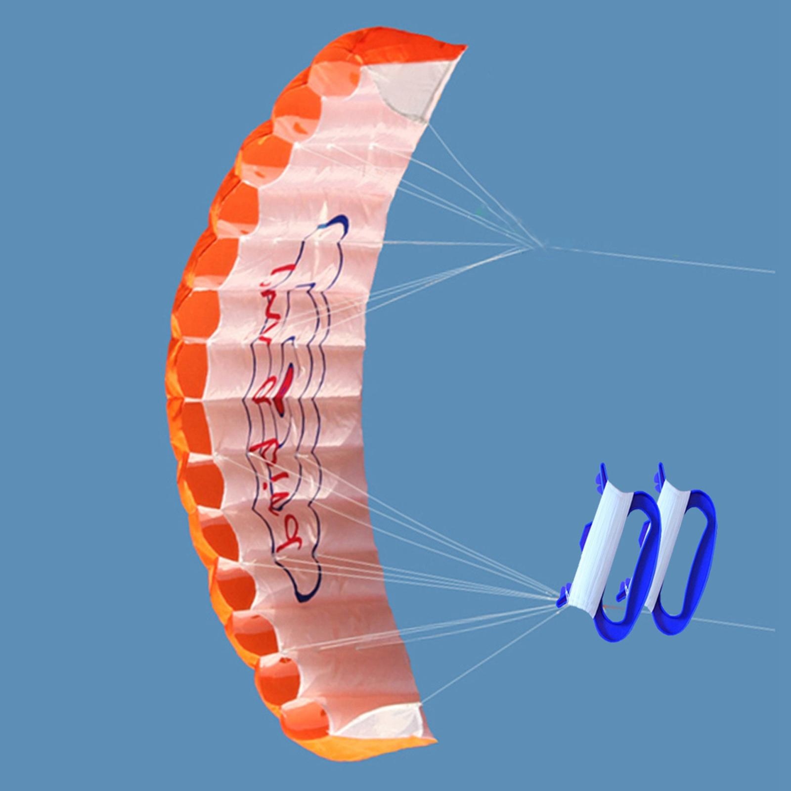 Dual Line Traction Kite Surfing Stunt Pomarańczowy Marka inna