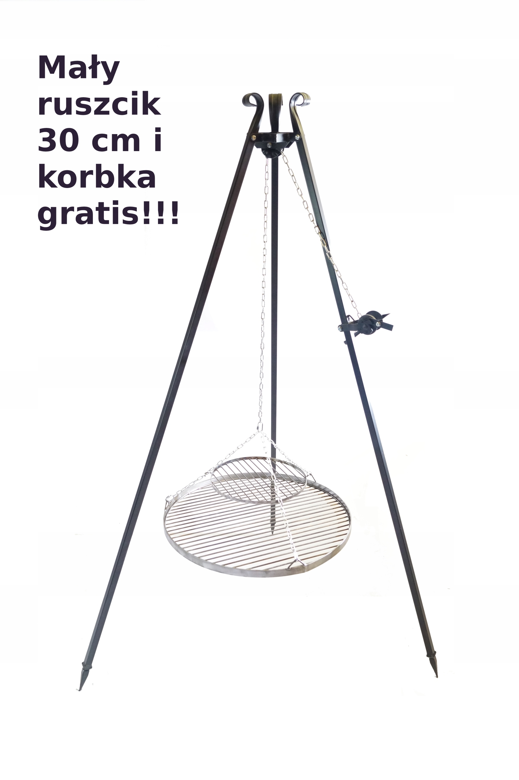 

Grill kuty ogniskowy ogrodowy fi 60cm+ Korbka