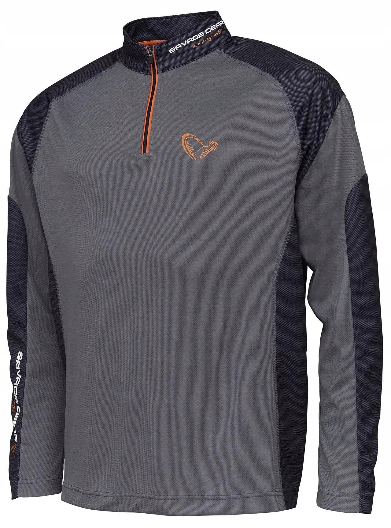 Koszulka Savage Gear Tournament Shirt 1/2 Zip XL Rozmiar: X-Large (XL)
