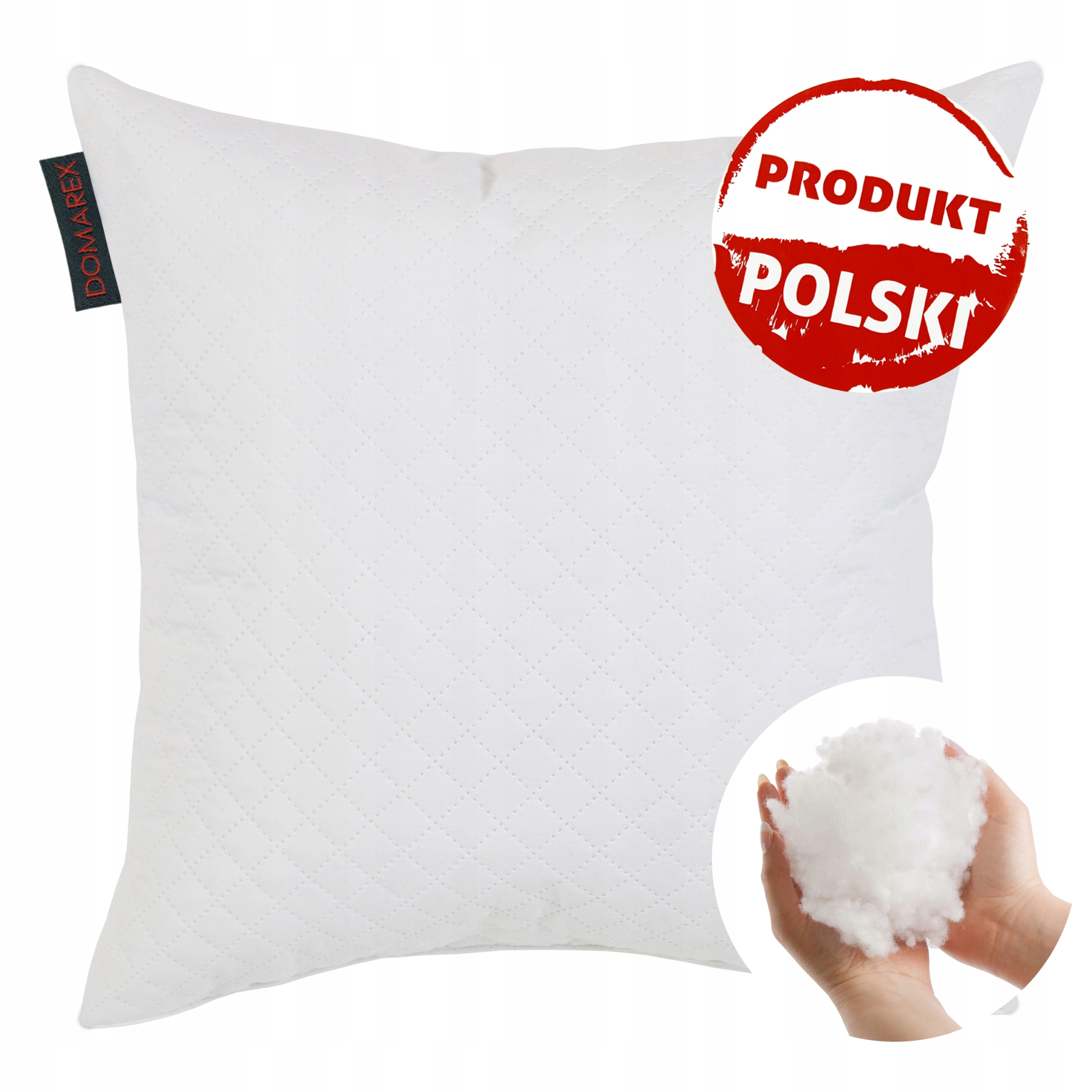 PODUSZKA 45x45 CM PIKOWANA ANTYALERGICZNA GRUBA POŚCIELOWA WKŁAD Szerokość produktu 45 cm