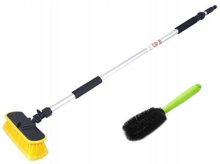 2 x Teleskopický Kartáč 95-165 cm Kartáč Na Ráfky