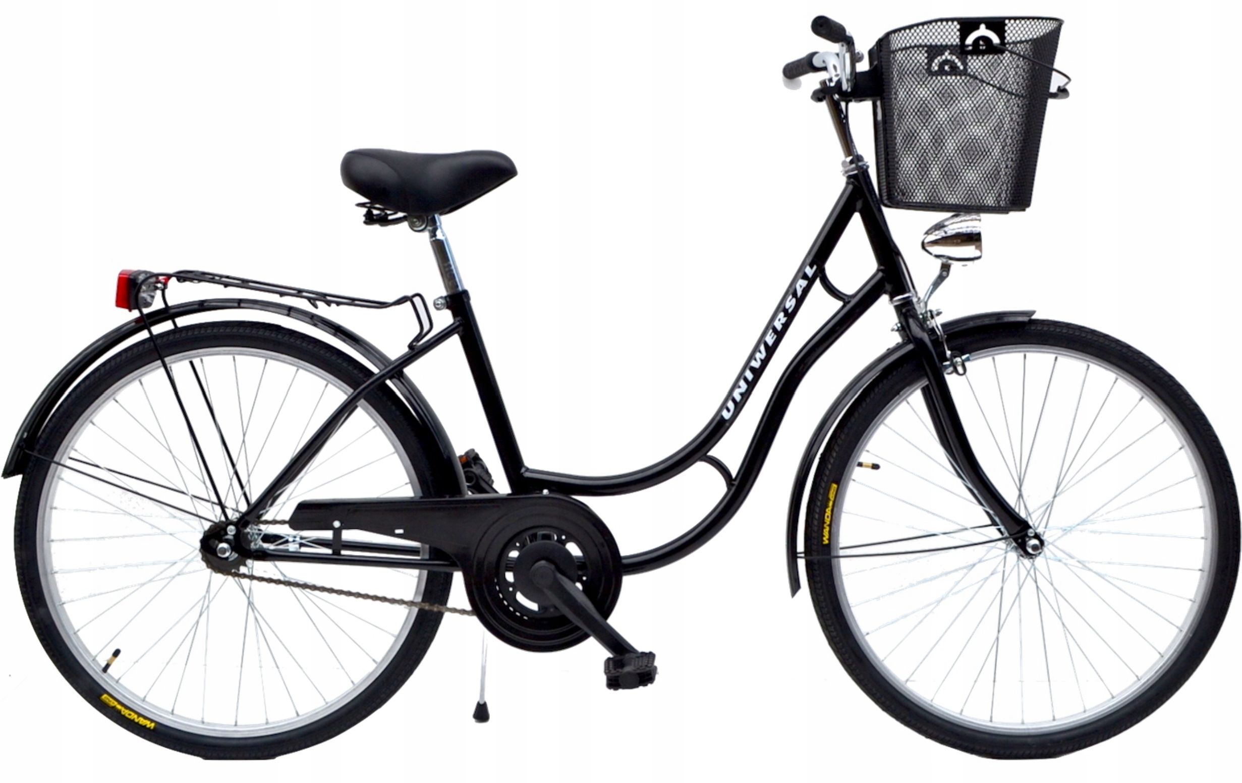 Rower Damski Damka Męski Miejski Uniwersal 28 Kosz
