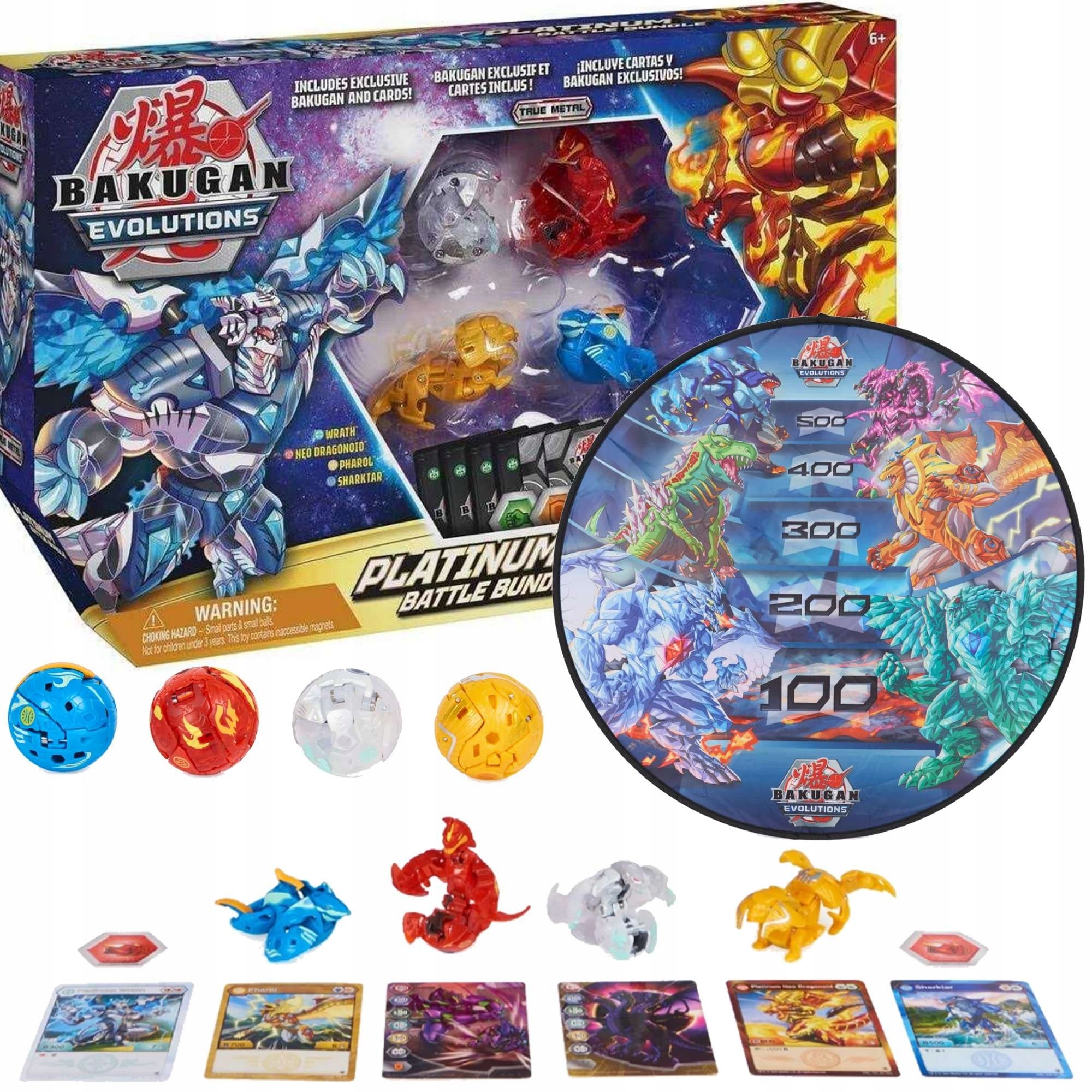 

Bakugan Evolutions Zestaw Platinum Figurki Mata