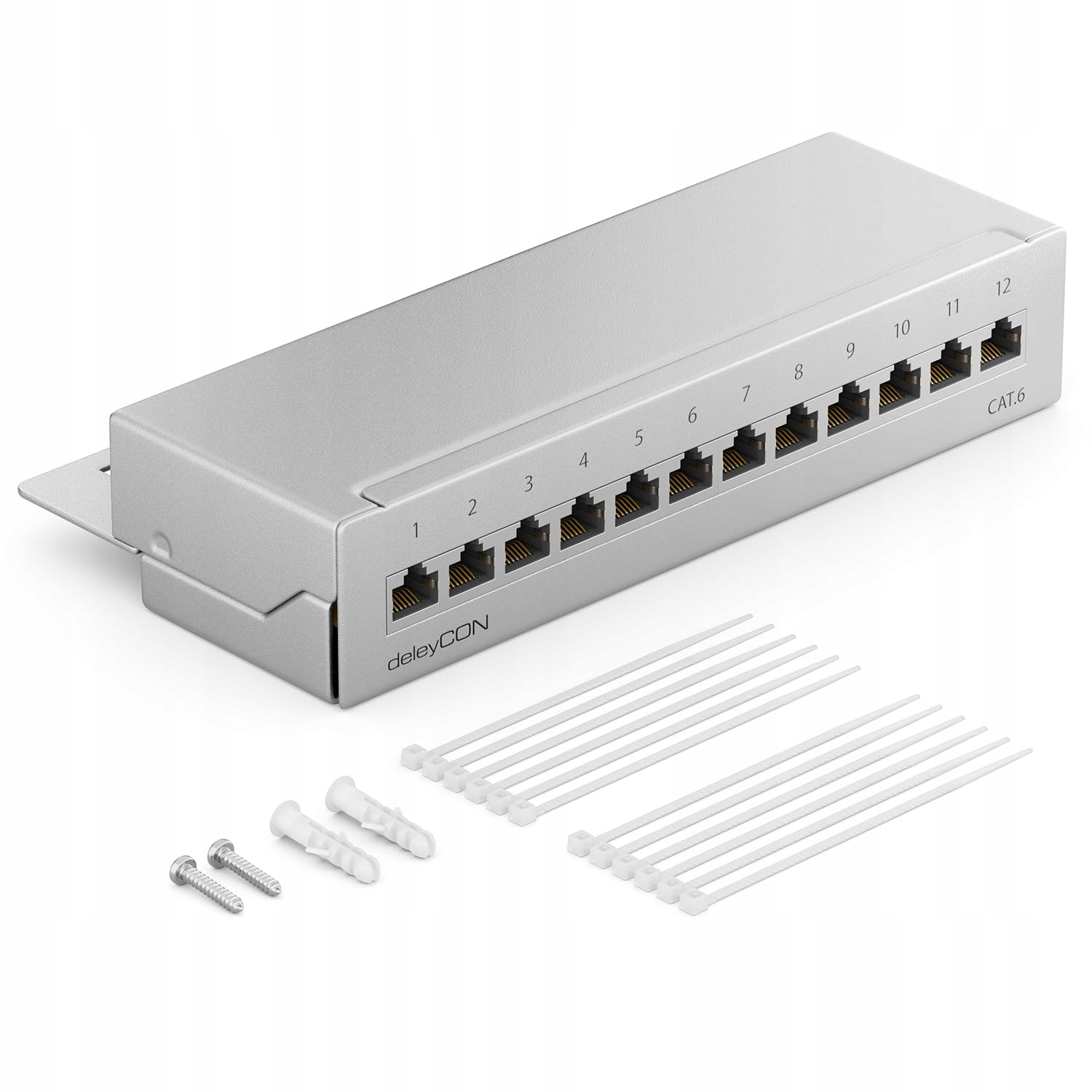 Panel Krosowy 12 PORTÓW CAT6 RJ45 deleyCON