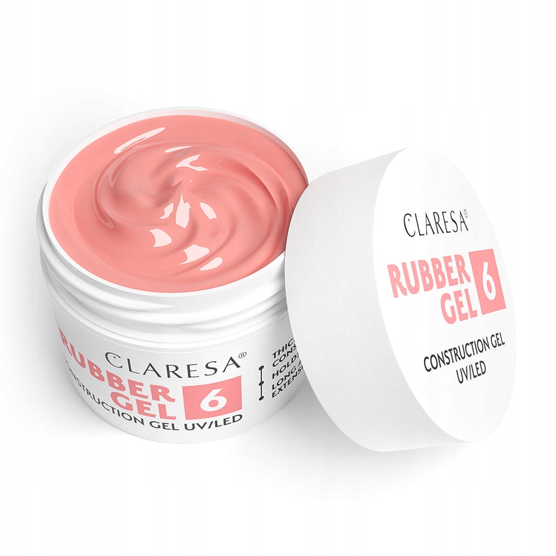 Claresa RUBBER GEL żel do PRZEDŁUŻANIA paznokci 45g kolor 06 Marka Claresa