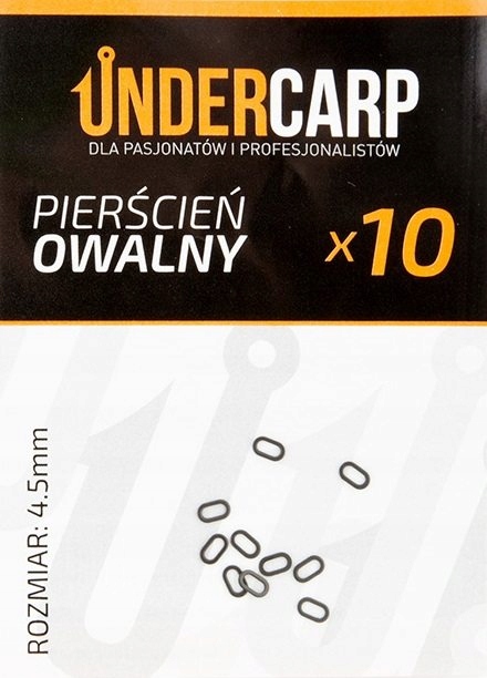 UnderCarp Pierścień owalny 4.5mm 10szt.