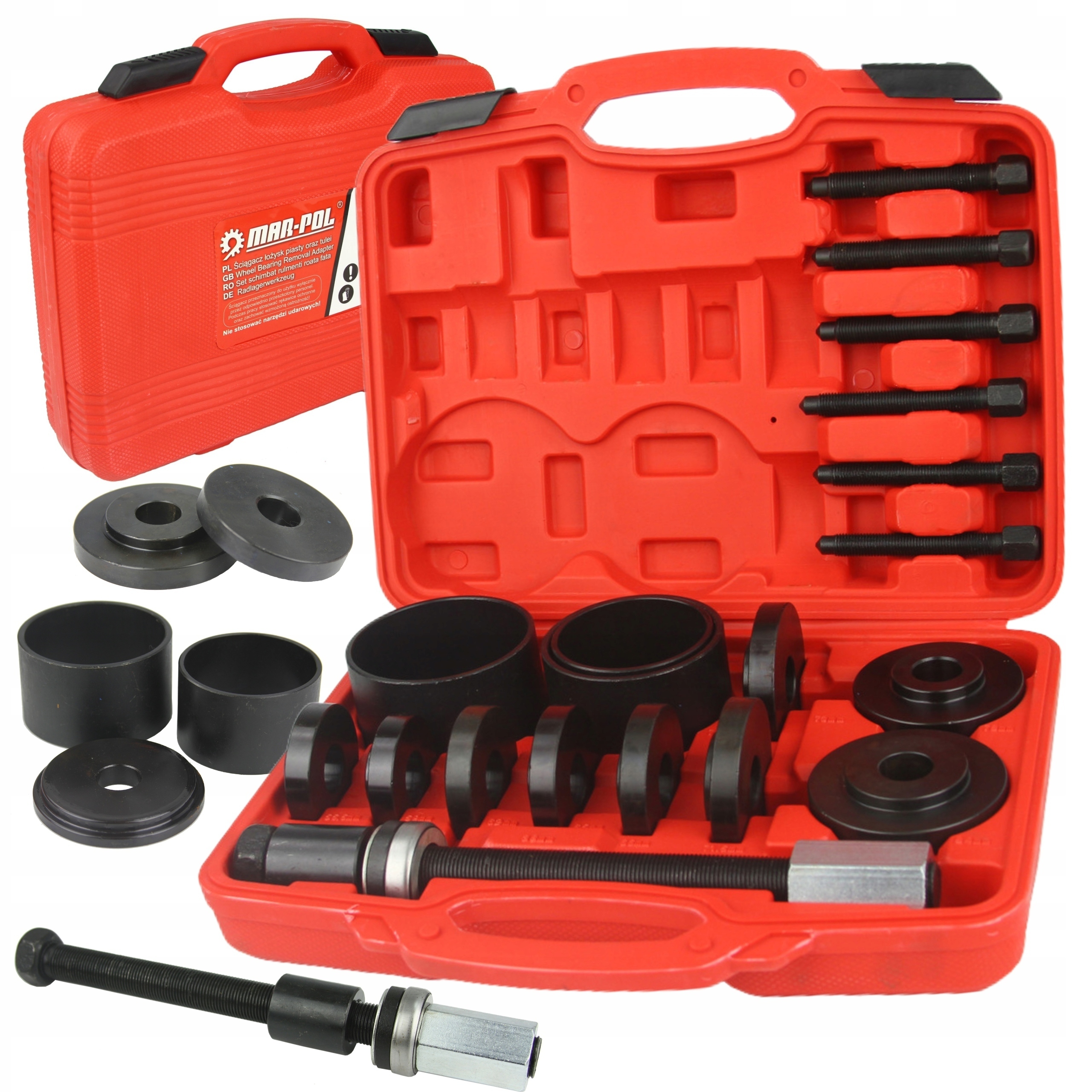 Marpol Sada 18 ks Stahák Ložisek Nábojů A Pouzder Adaptéry 56-84mm