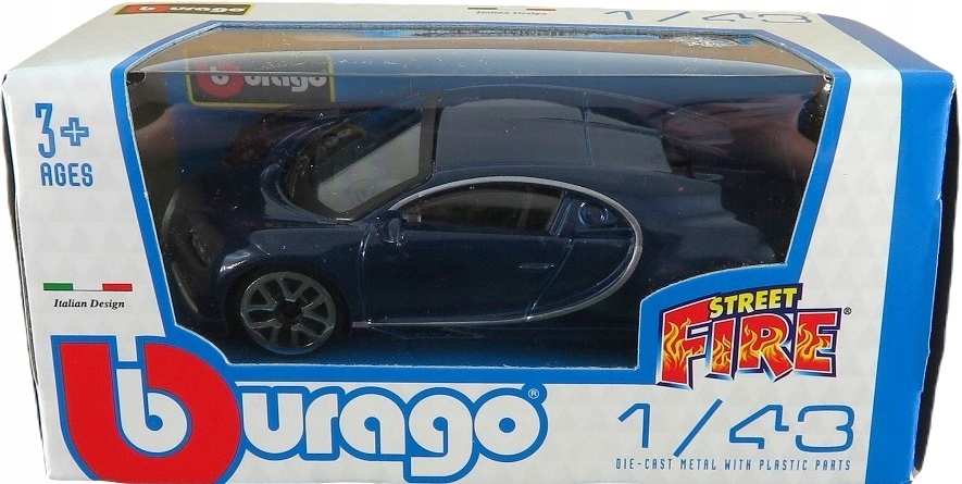 BUGATTI CHIRON autko metalowe BBURAGO 1:43