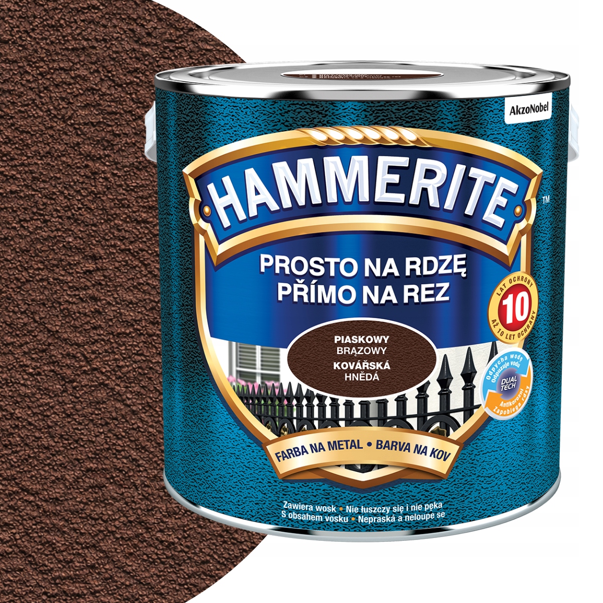 Hammerite Prosto na Rdzę 2,5L Piaskowy Brązowy