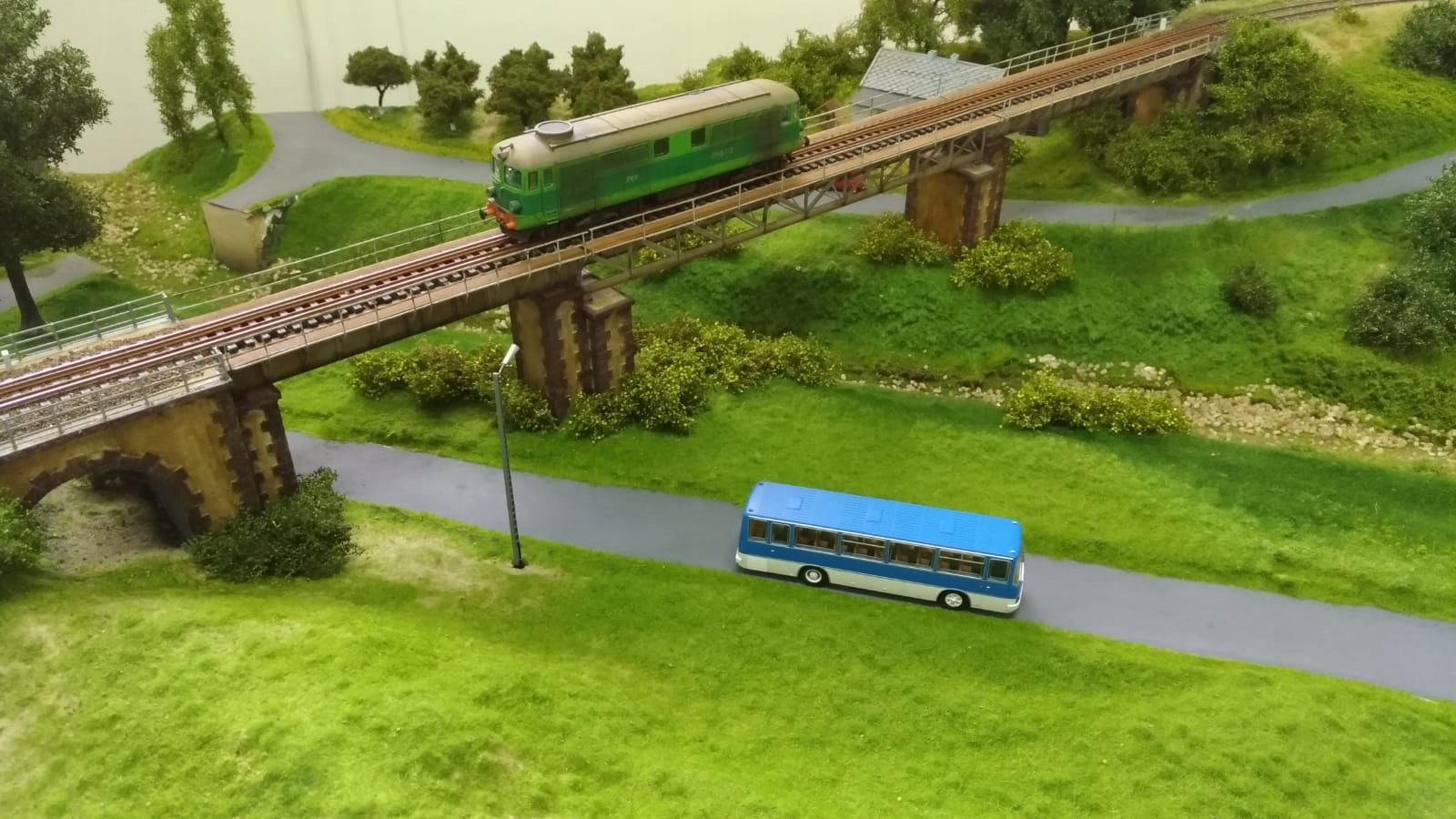 Železniční most Krobica Polska 1:87