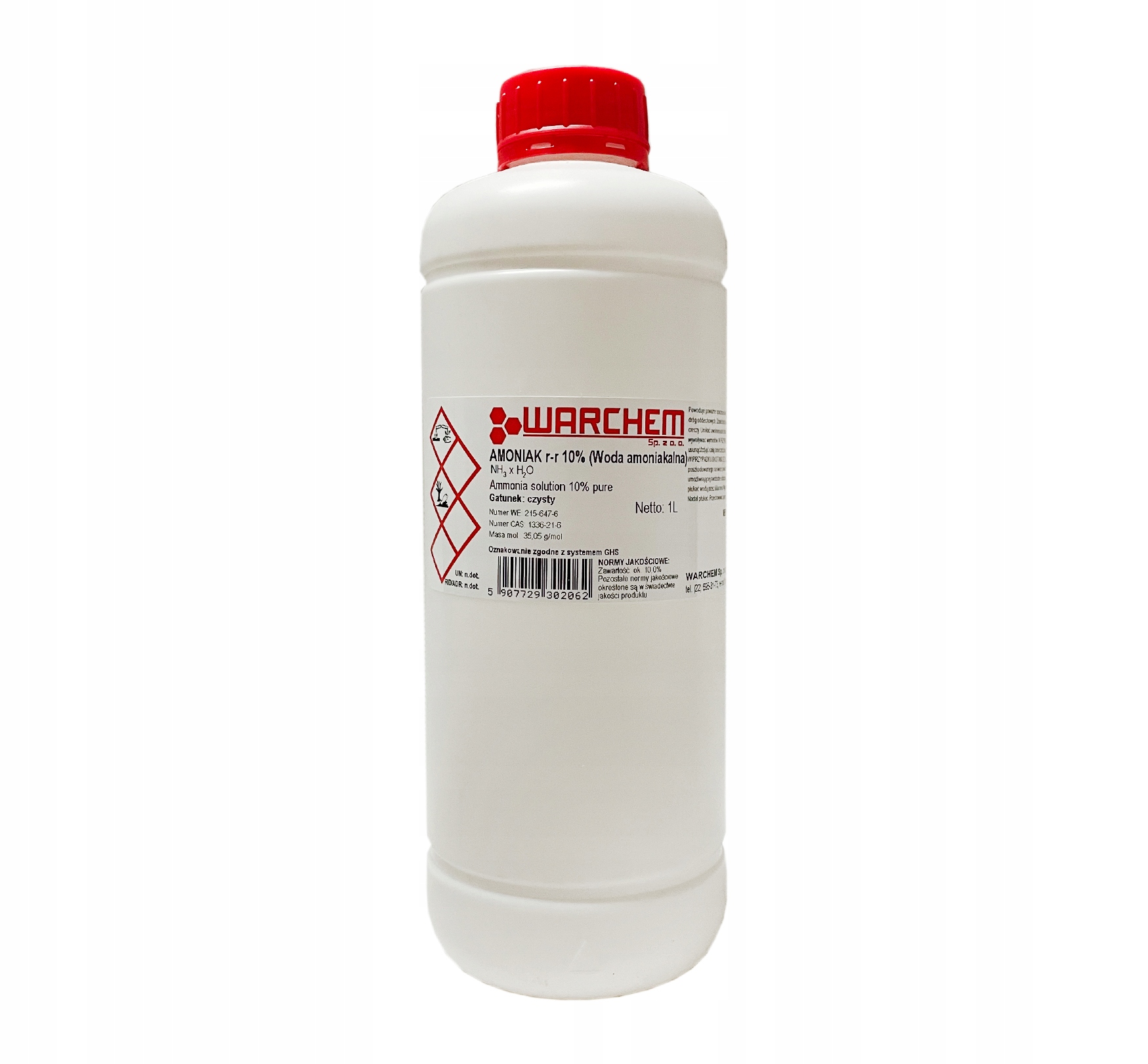 

Woda Amoniakalna 10% (amoniak r-r 10%) 1L