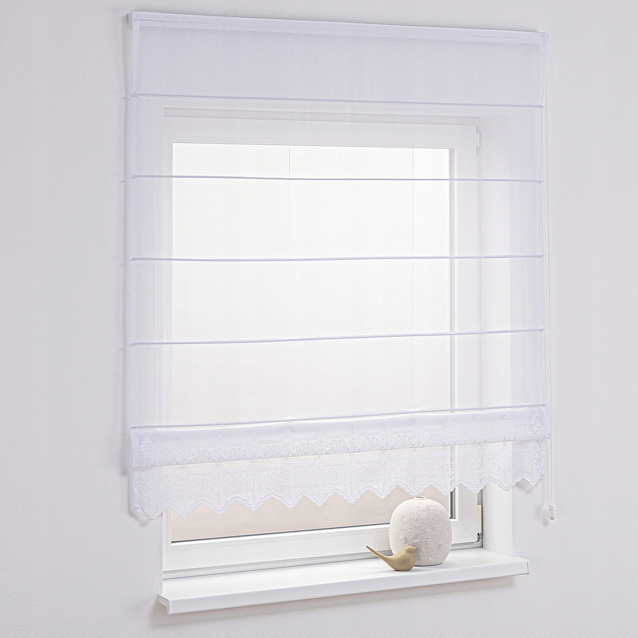 Hotová voálová roleta Modena 120x170 cm biela