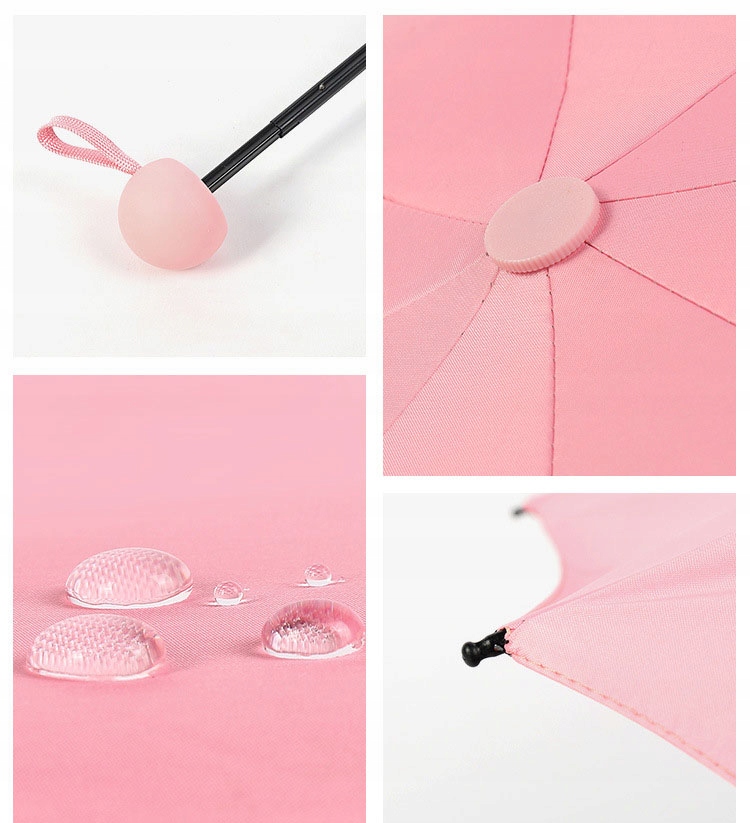 Mała skladana parasolka w mini kapsułce Wzór dominujący bez wzoru