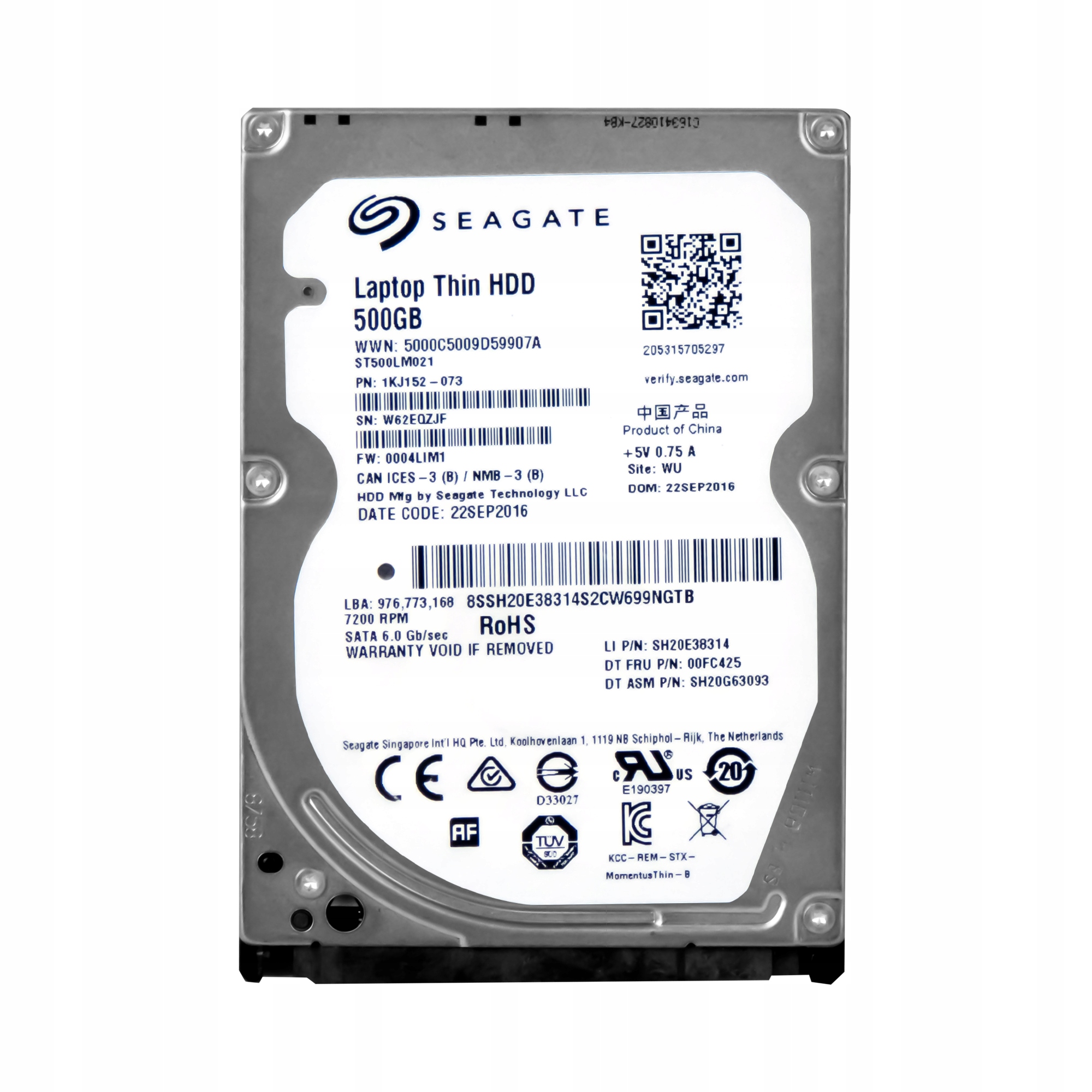 

Seagate 500GB 7.2k 32MB Sata III 2.5'' ST500LM021