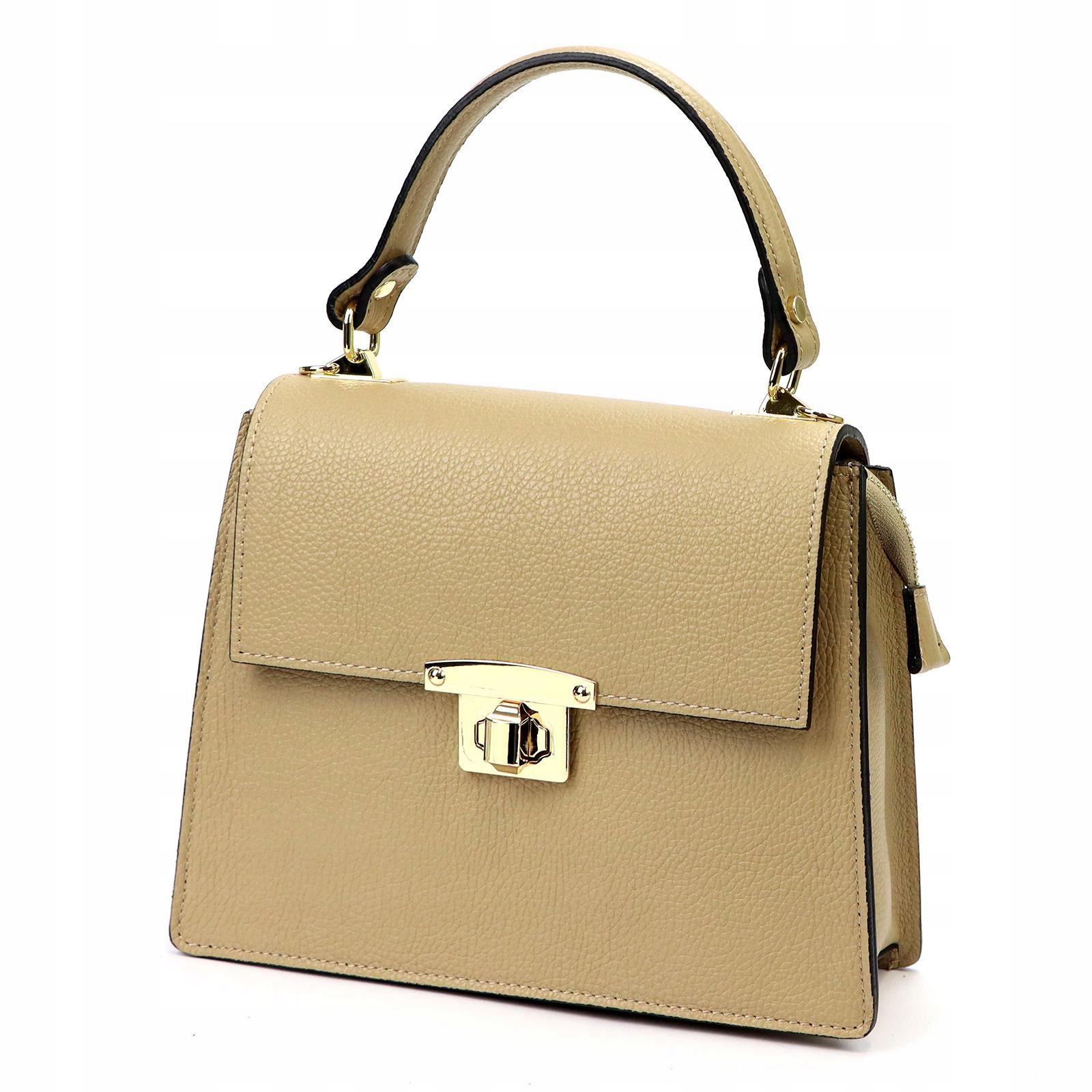 Kožená Kabelka Kufřík Do Ruky Nebo Přes Rameno Z Přírodní Kůže Značky Luka