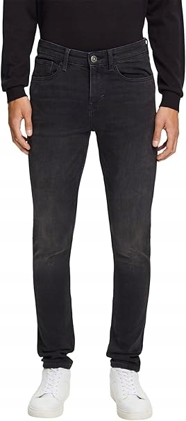 Esprit Šedé Pánské Džíny S Oděrkami, Bavlna 33/34 6EA