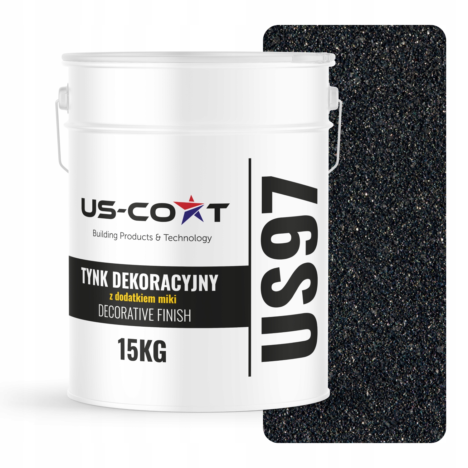 Dekoračná Omietka Grafitová S Priehľadným Peľom Miková D926 15 kg