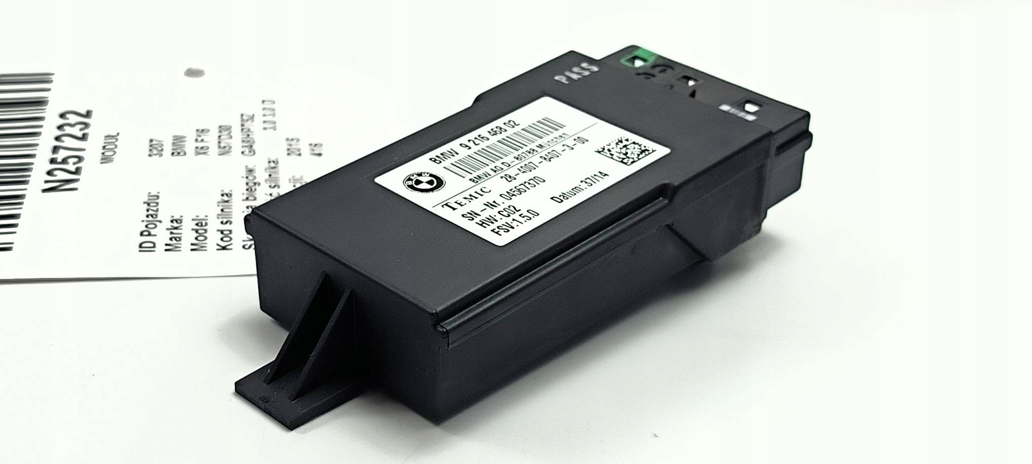 Module Siège 9216468 BMW X6 F16