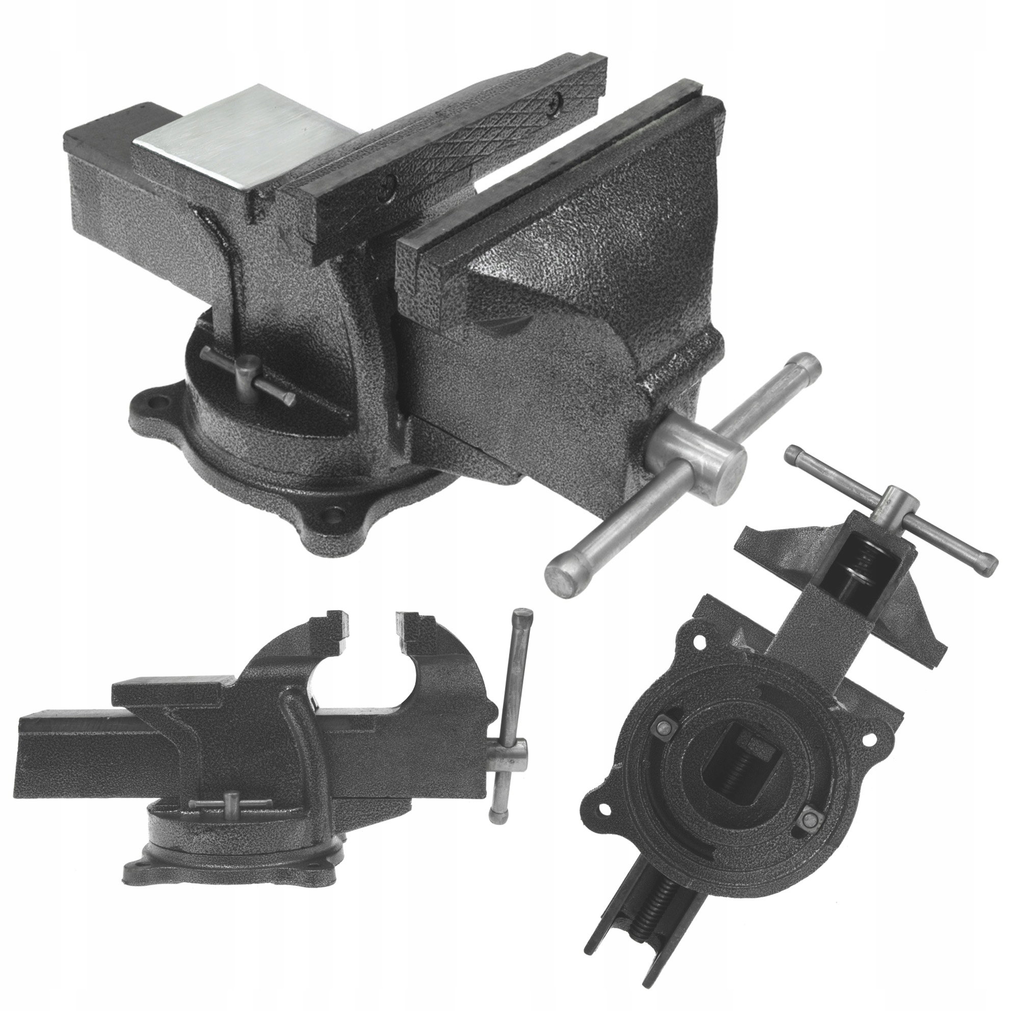 Stolní Zámečnický Svěrák S Otočnou Kovadlinou 360 150 MM